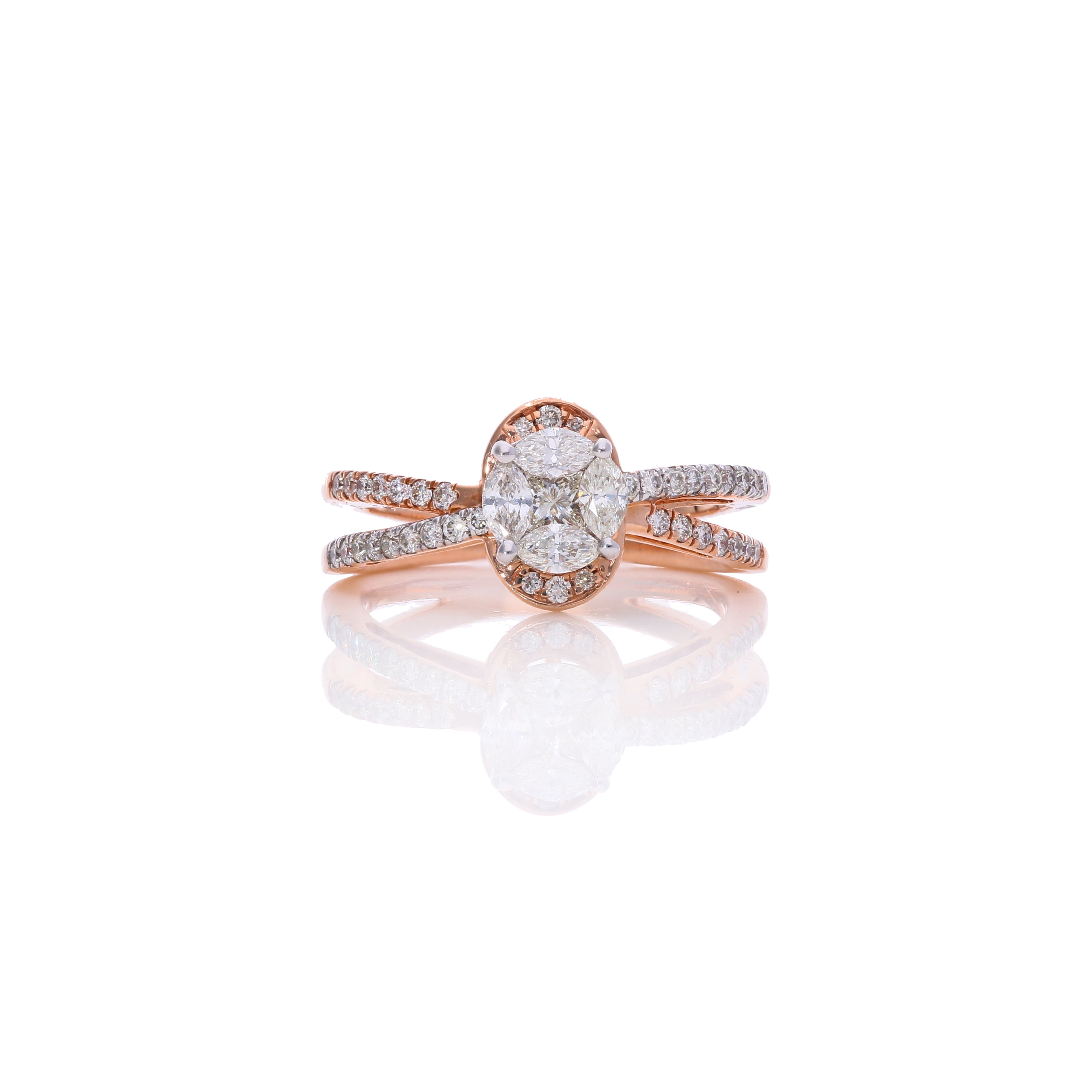 Dual Spark Diamond Ring