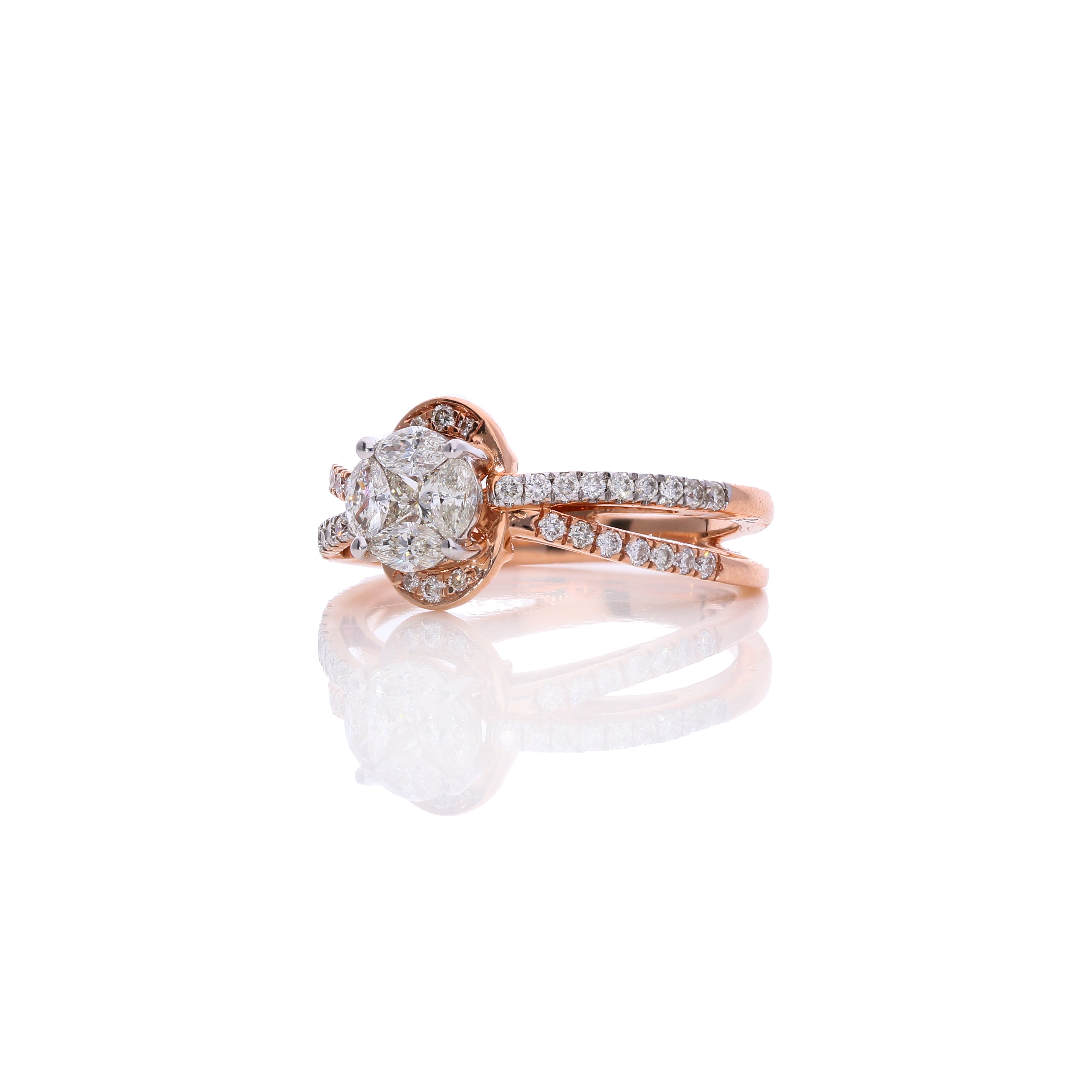Dual Spark Diamond Ring