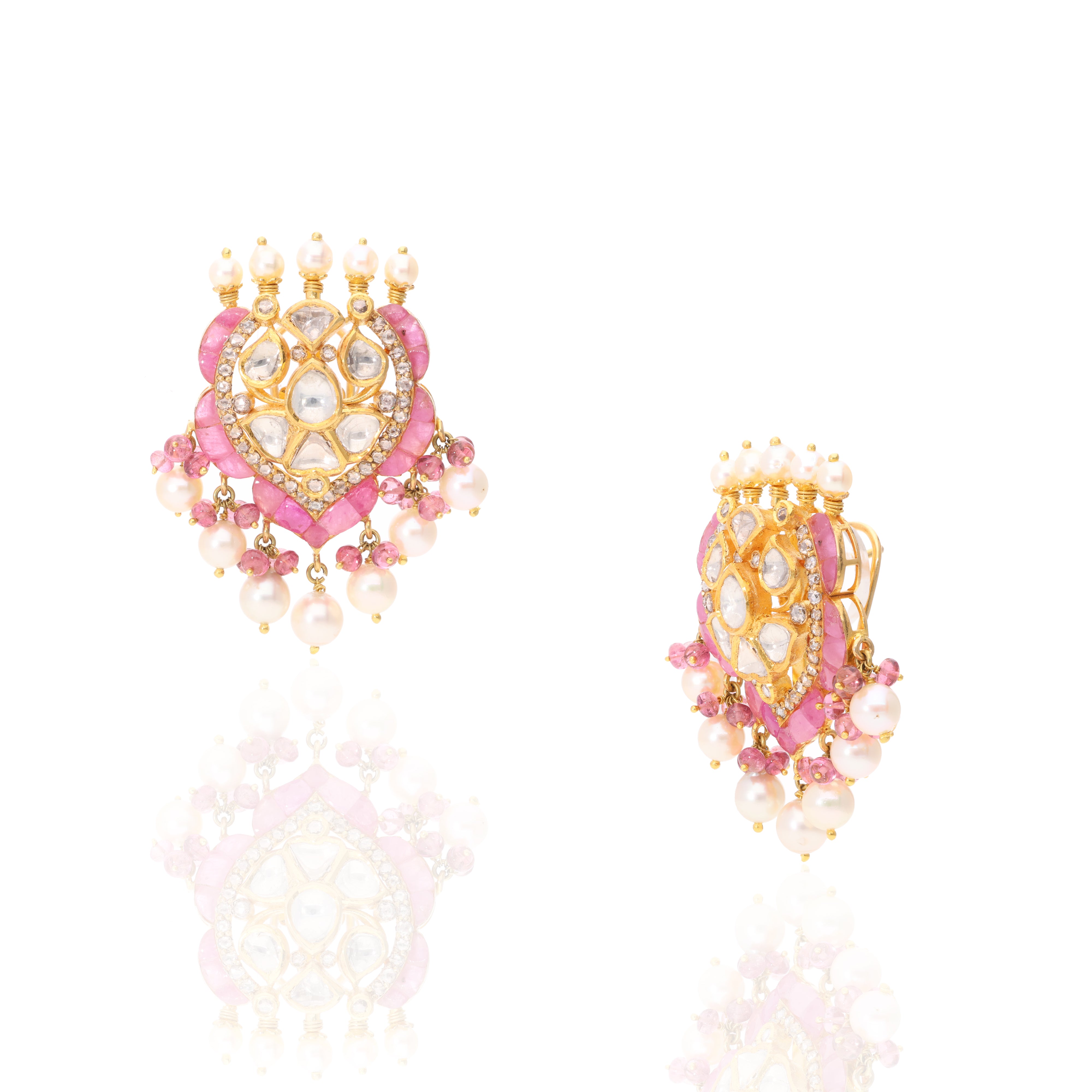 Roselle Polki Earrings