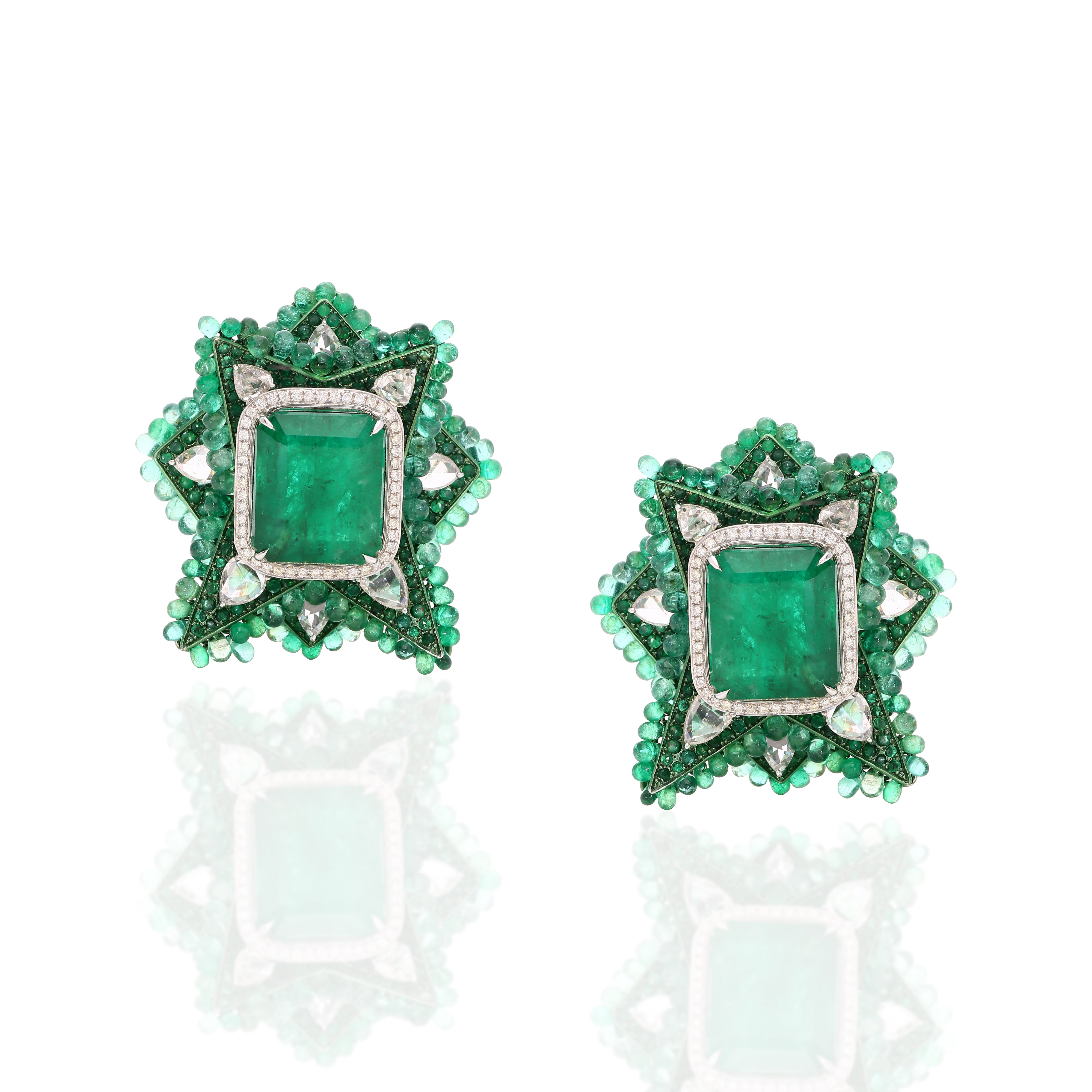 Imperial Emerald Studs