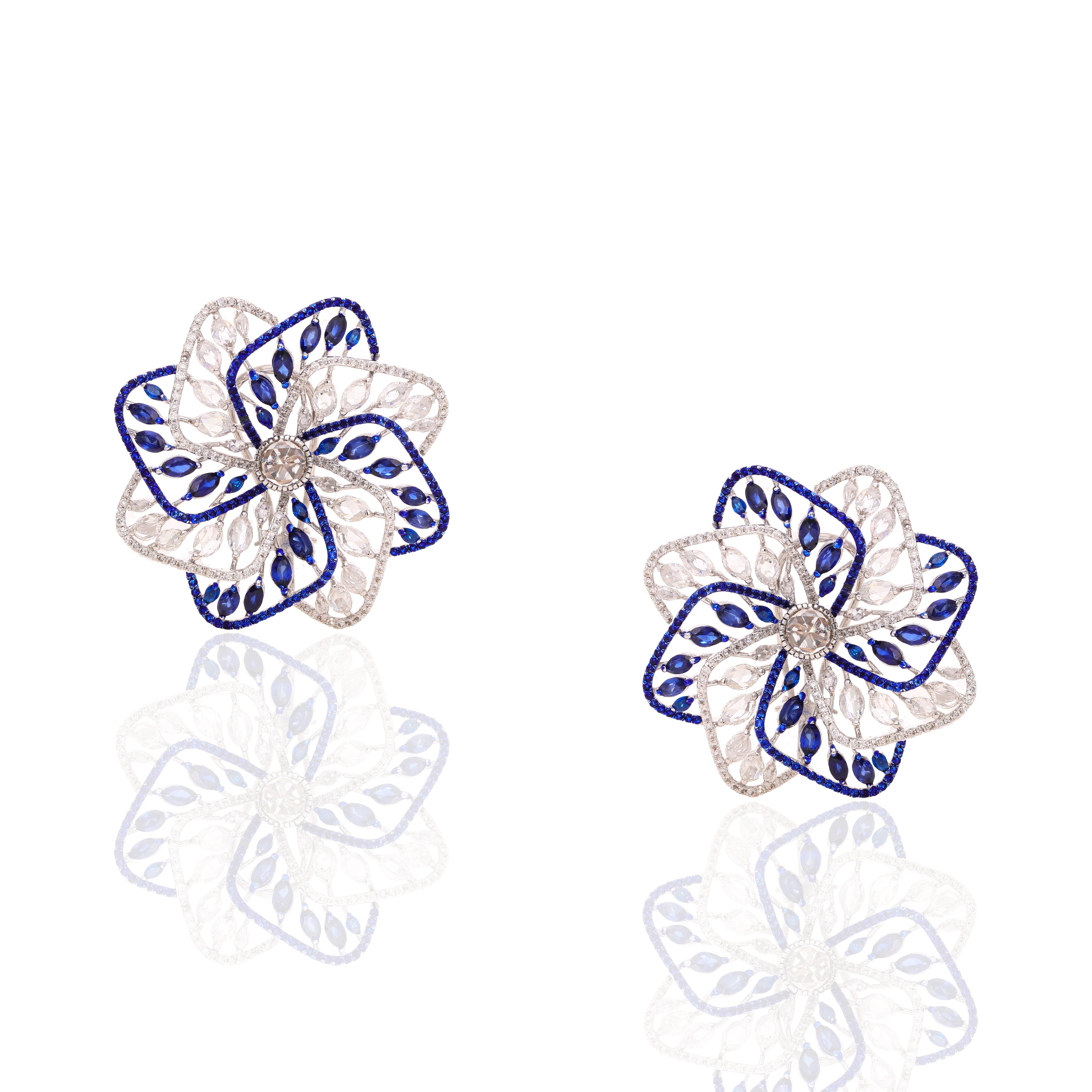 Celestial Spin Diamond Studs