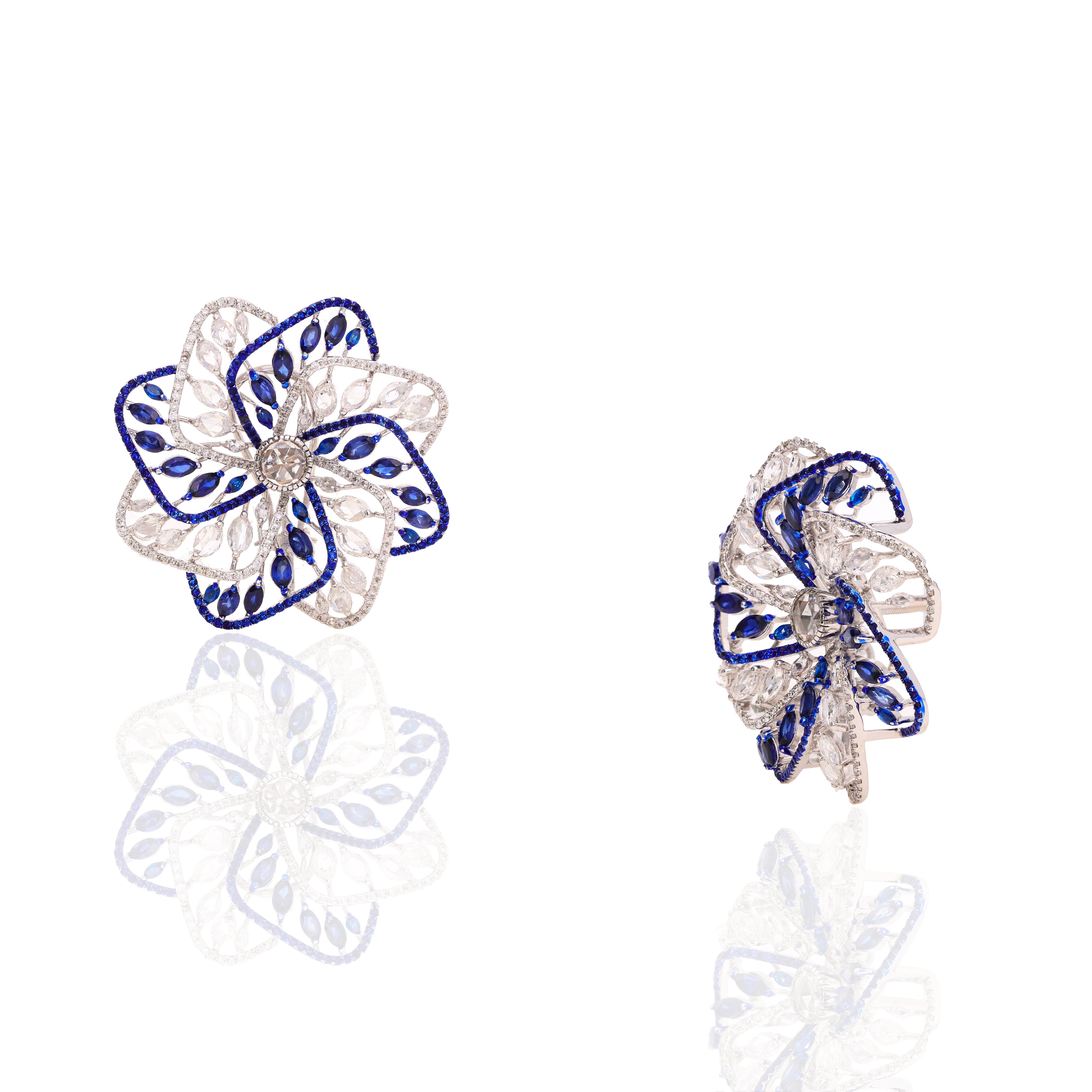 Celestial Spin Diamond Studs