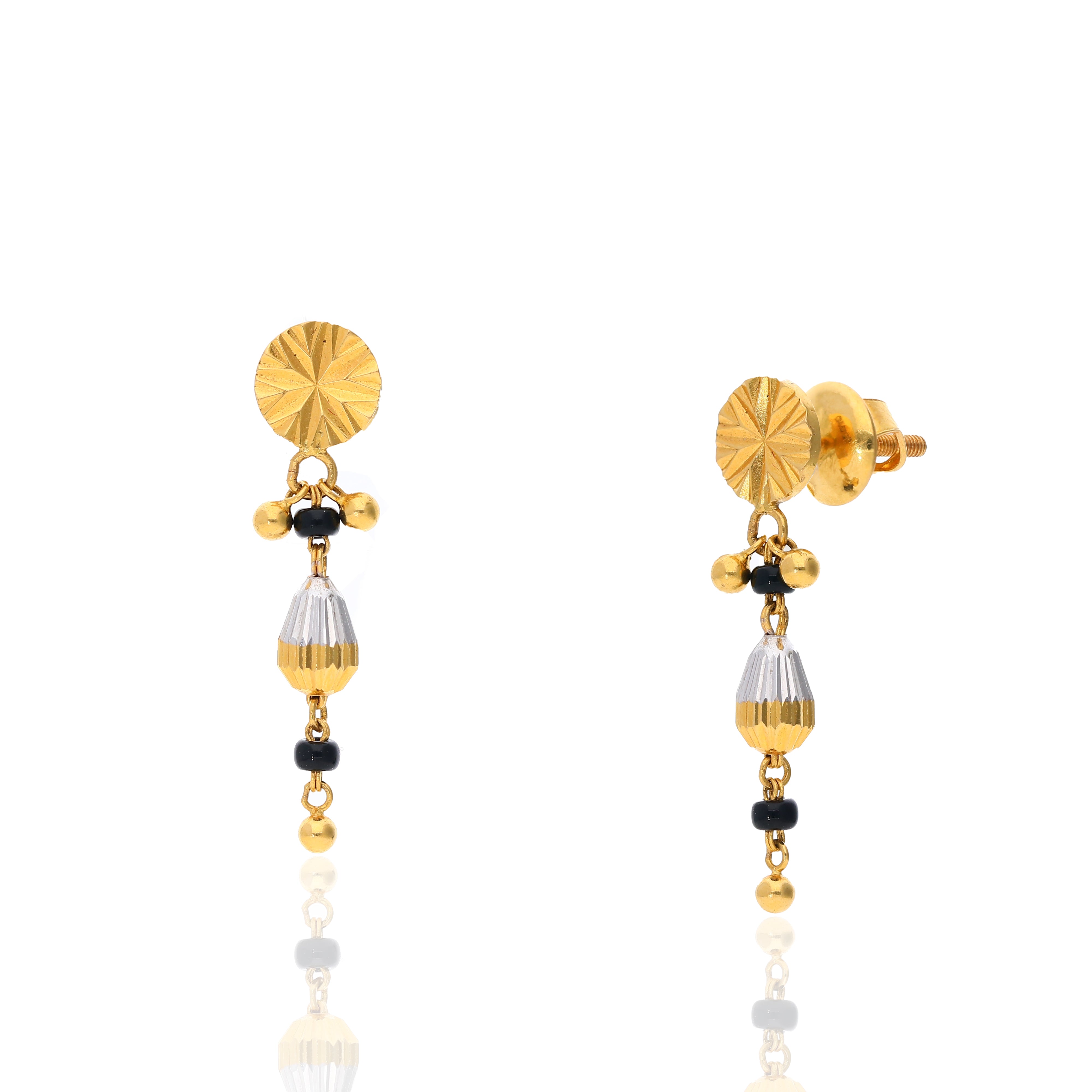 Anvika Gold Studs