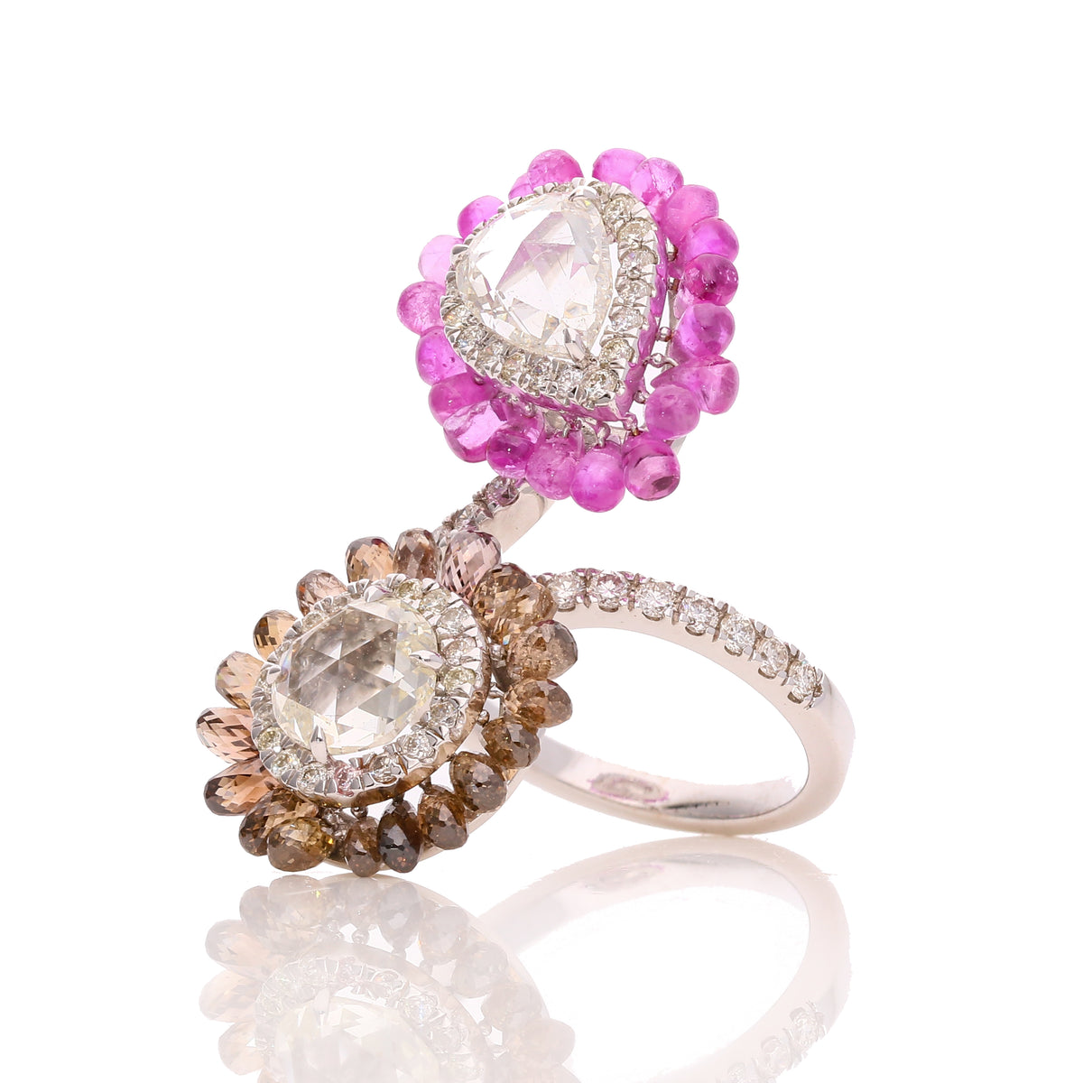 Crystelle Diamond Petal Ring