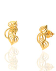 Flora Twirl Gold Studs