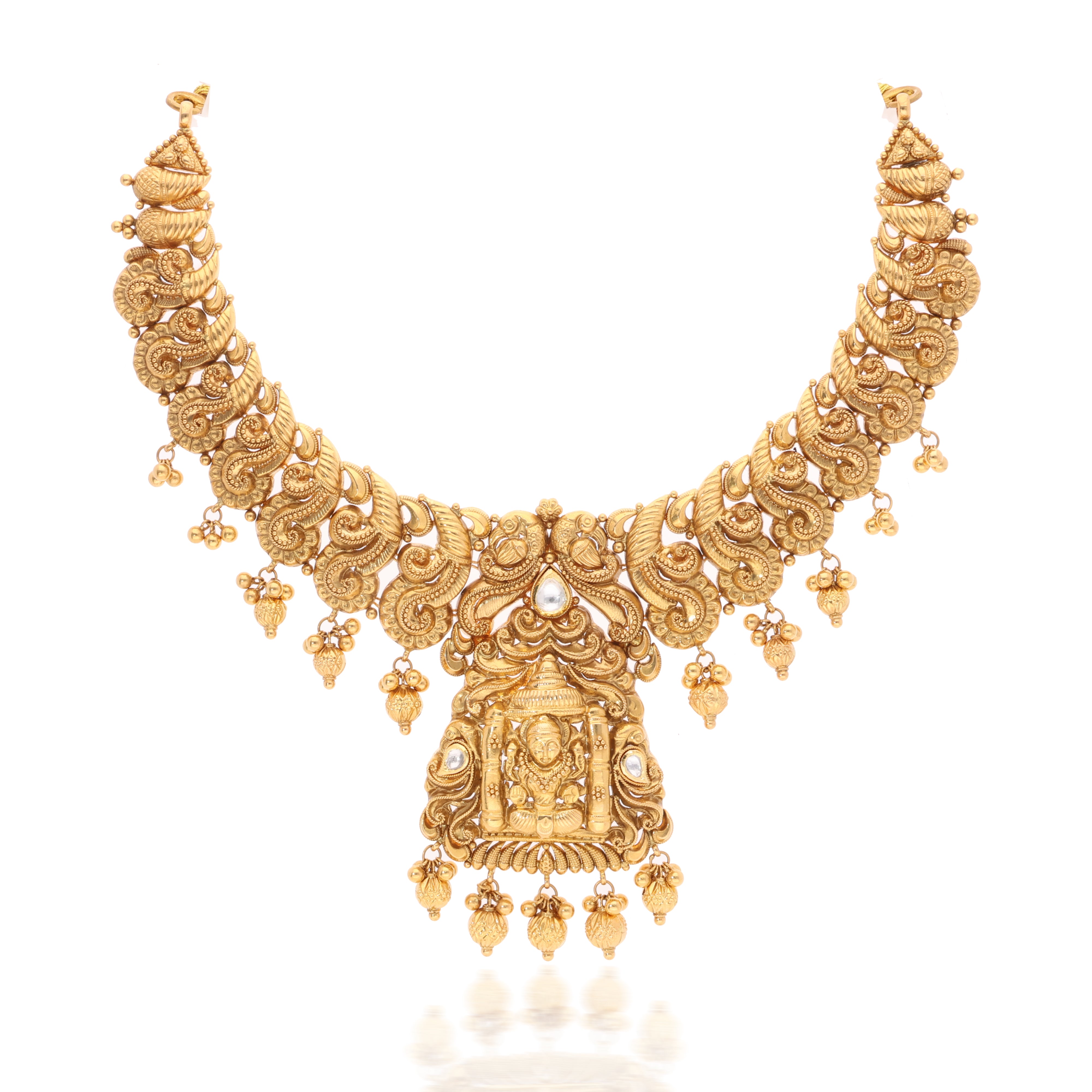 Rajai Laxmi Temple Gold Set
