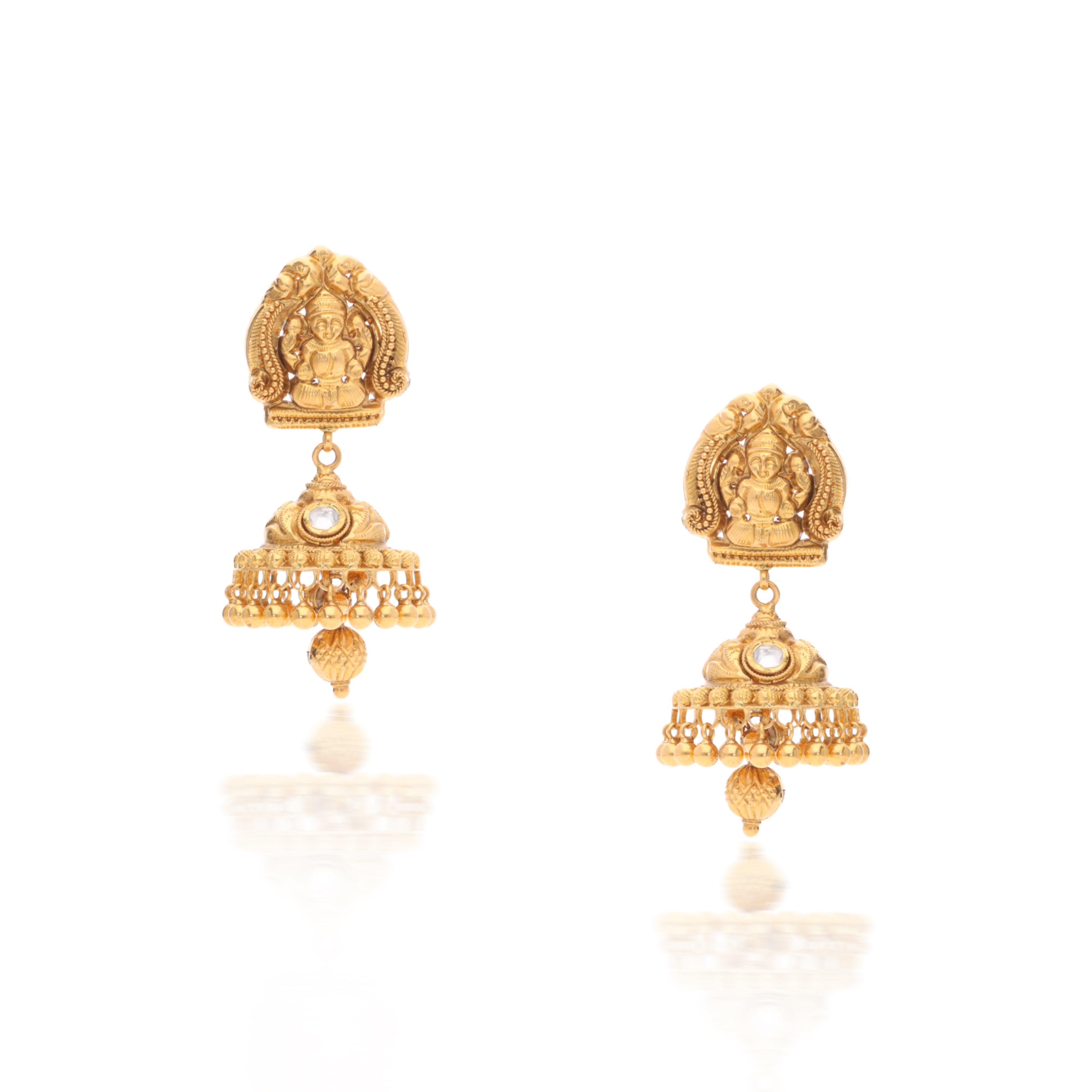 Rajai Laxmi Temple Gold Set