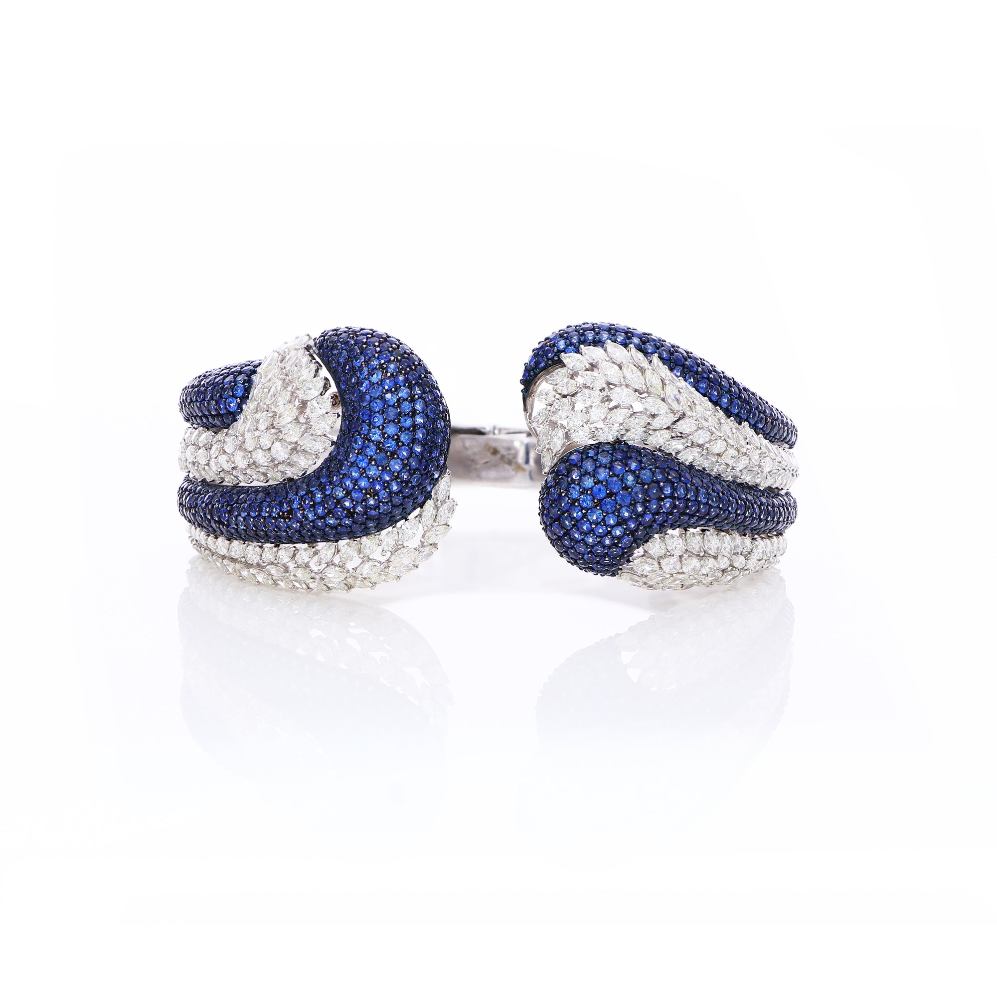 Exotic Sapphire and Diamond Bracelet