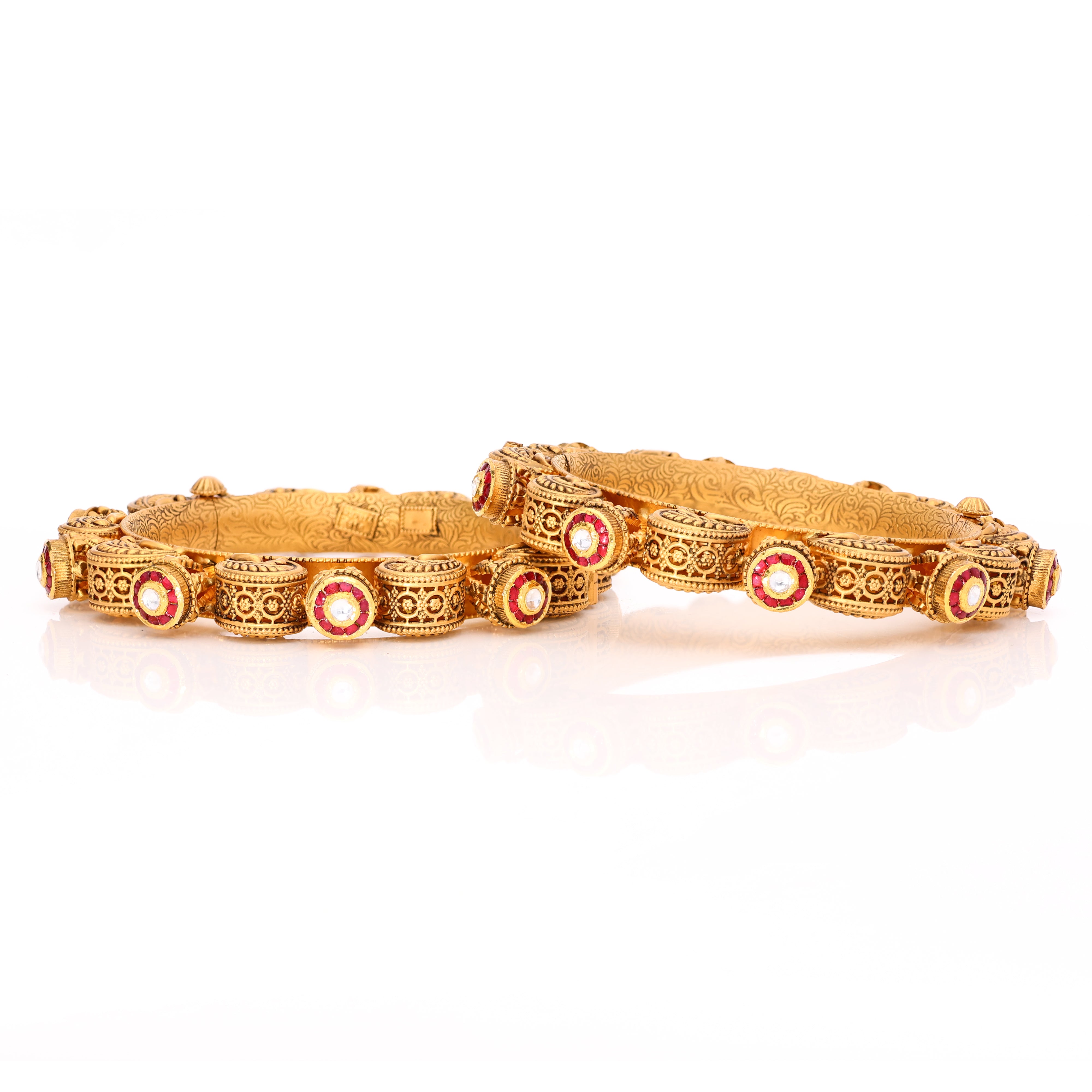 Peculiar Gold Bangles