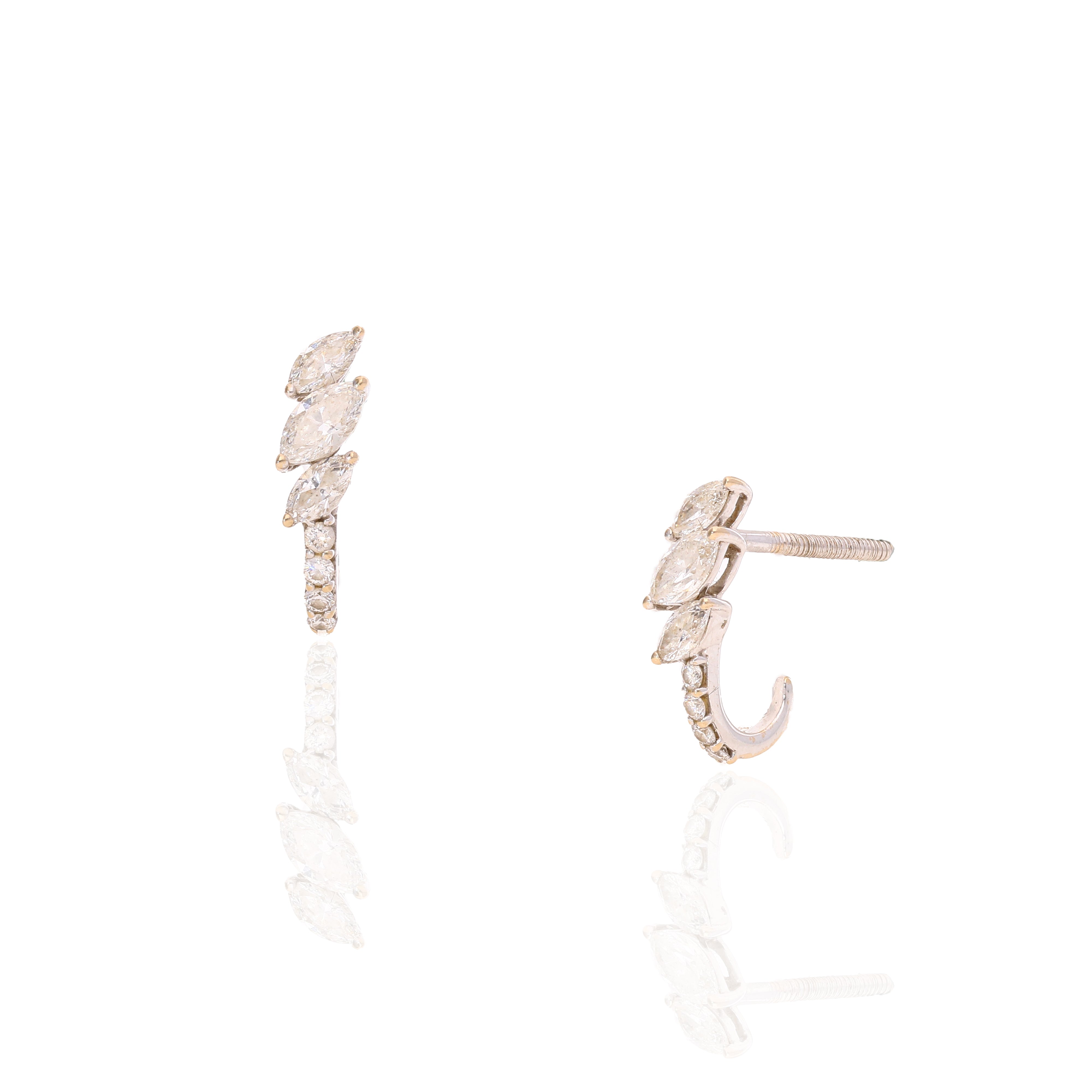 Minimal Curve Diamond Studs