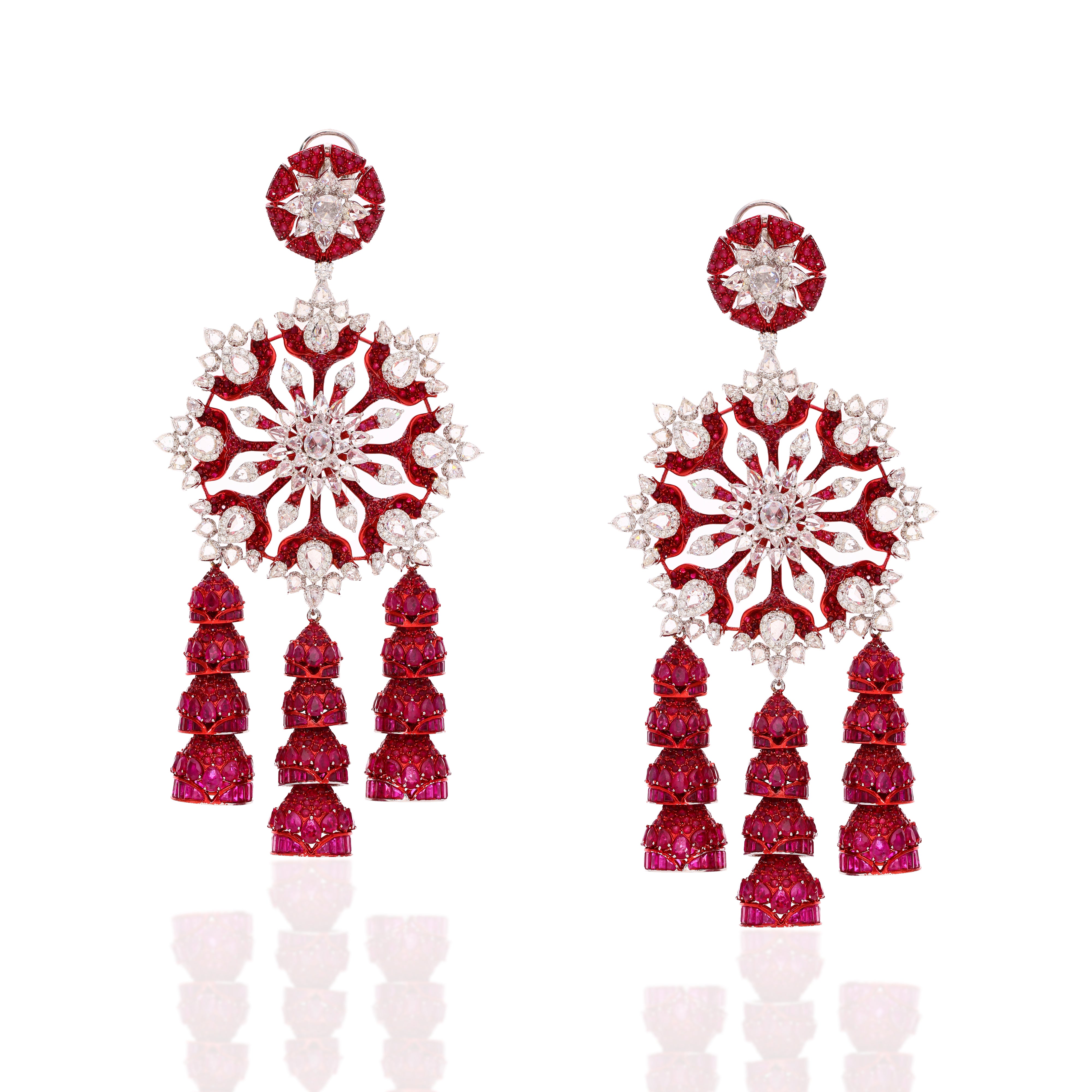 Scarlet Chandeliers Earrings