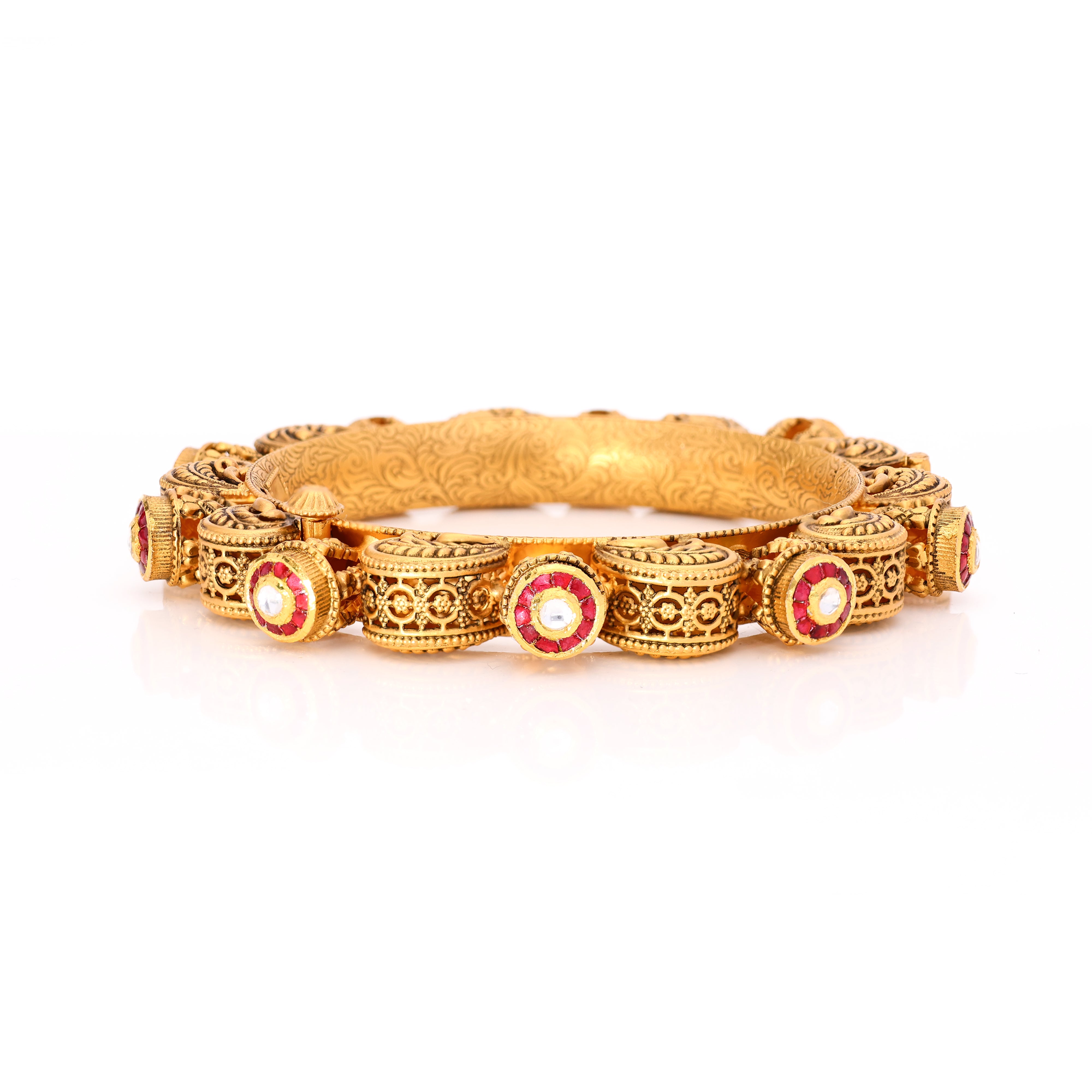 Peculiar Gold Bangles