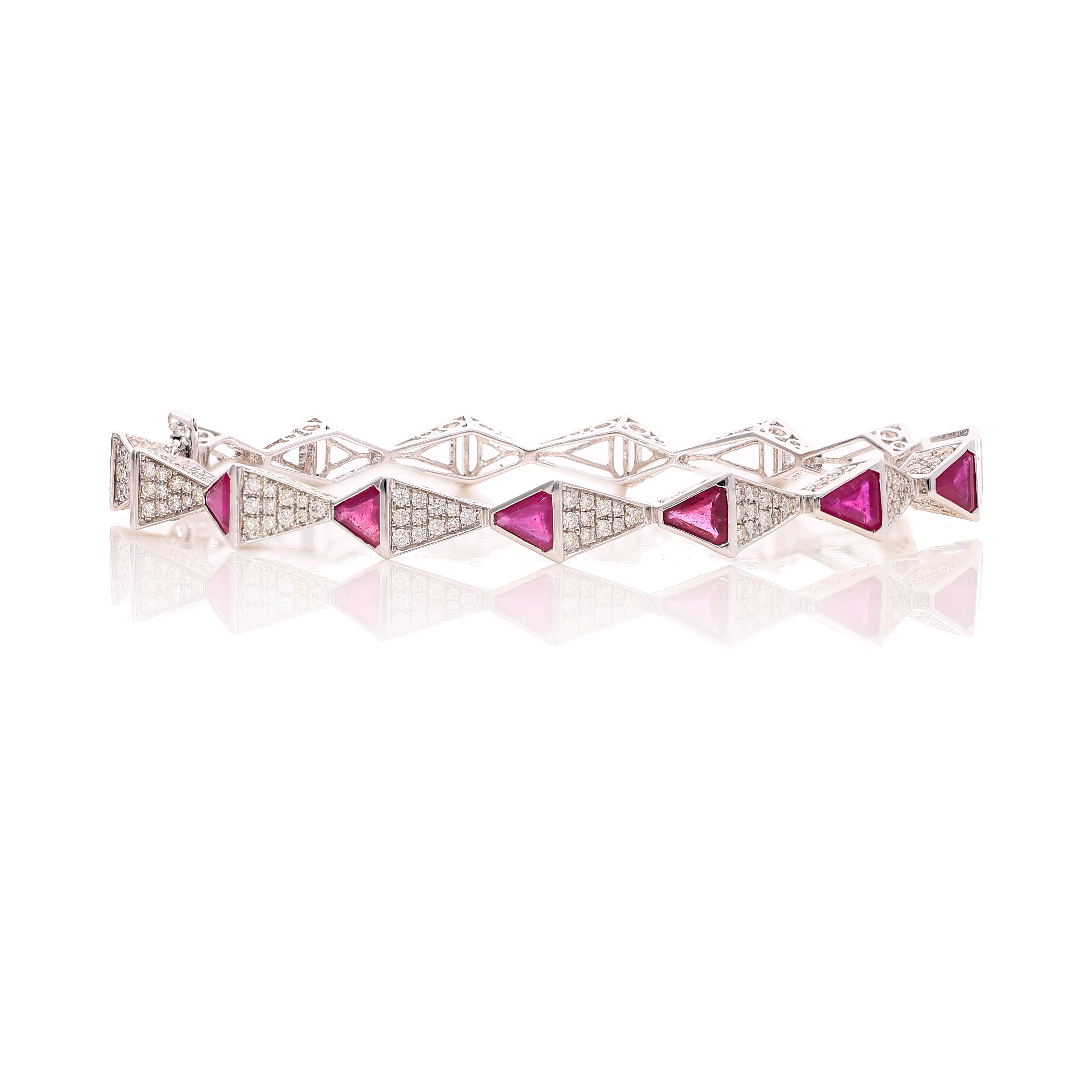 Fuchsia Prism Bracelet