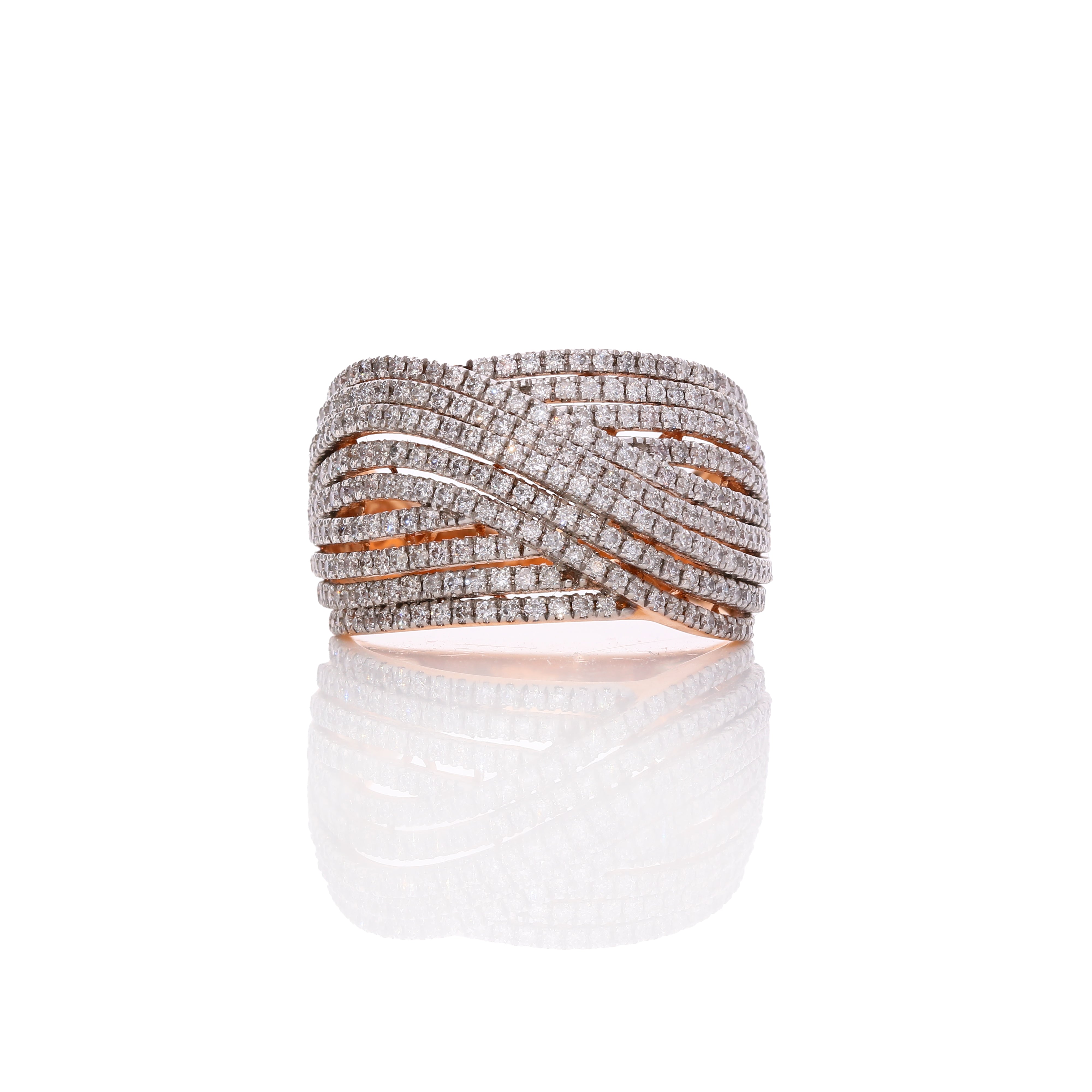 Aurora Bow Diamond Ring