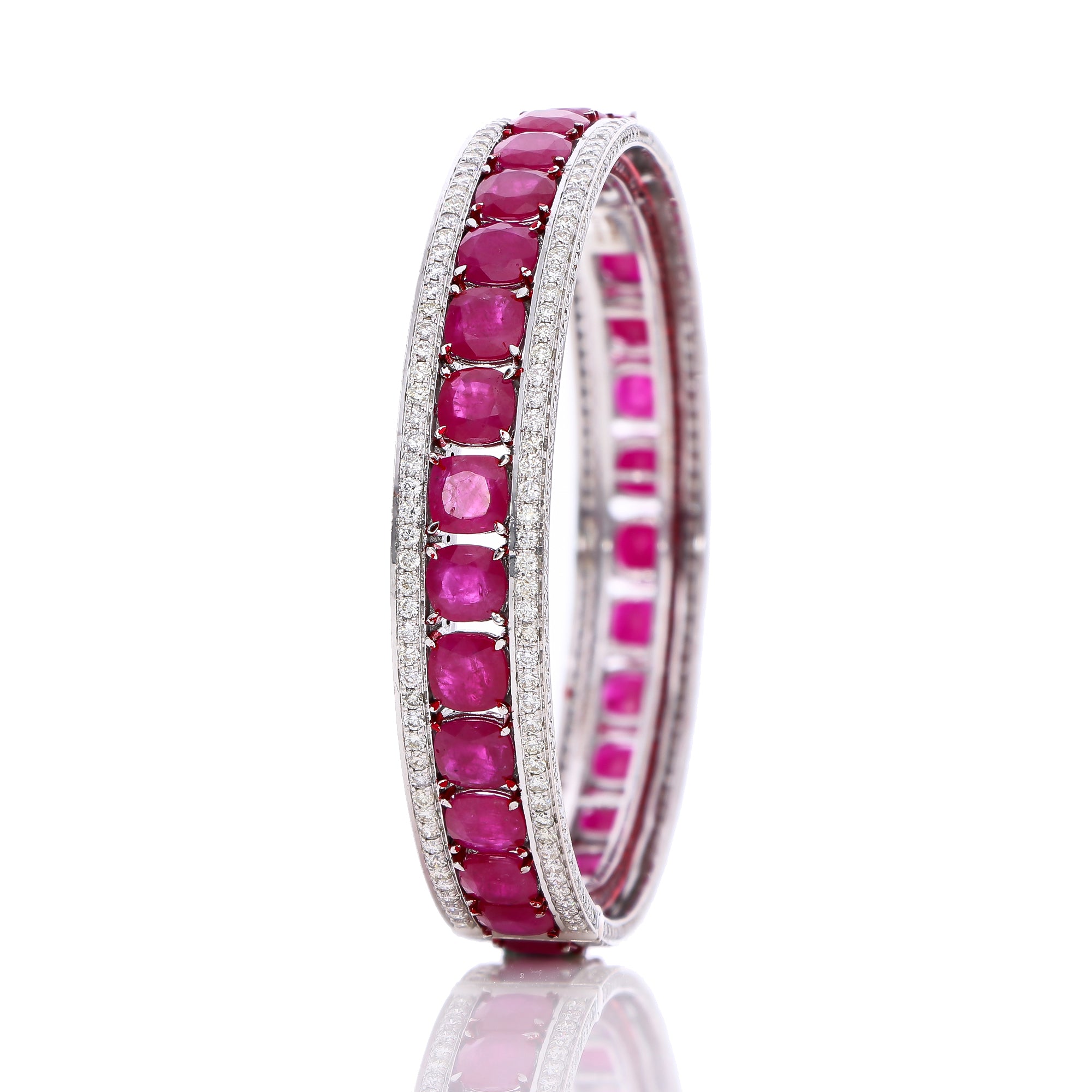 Ruby Royale Diamond Bangles