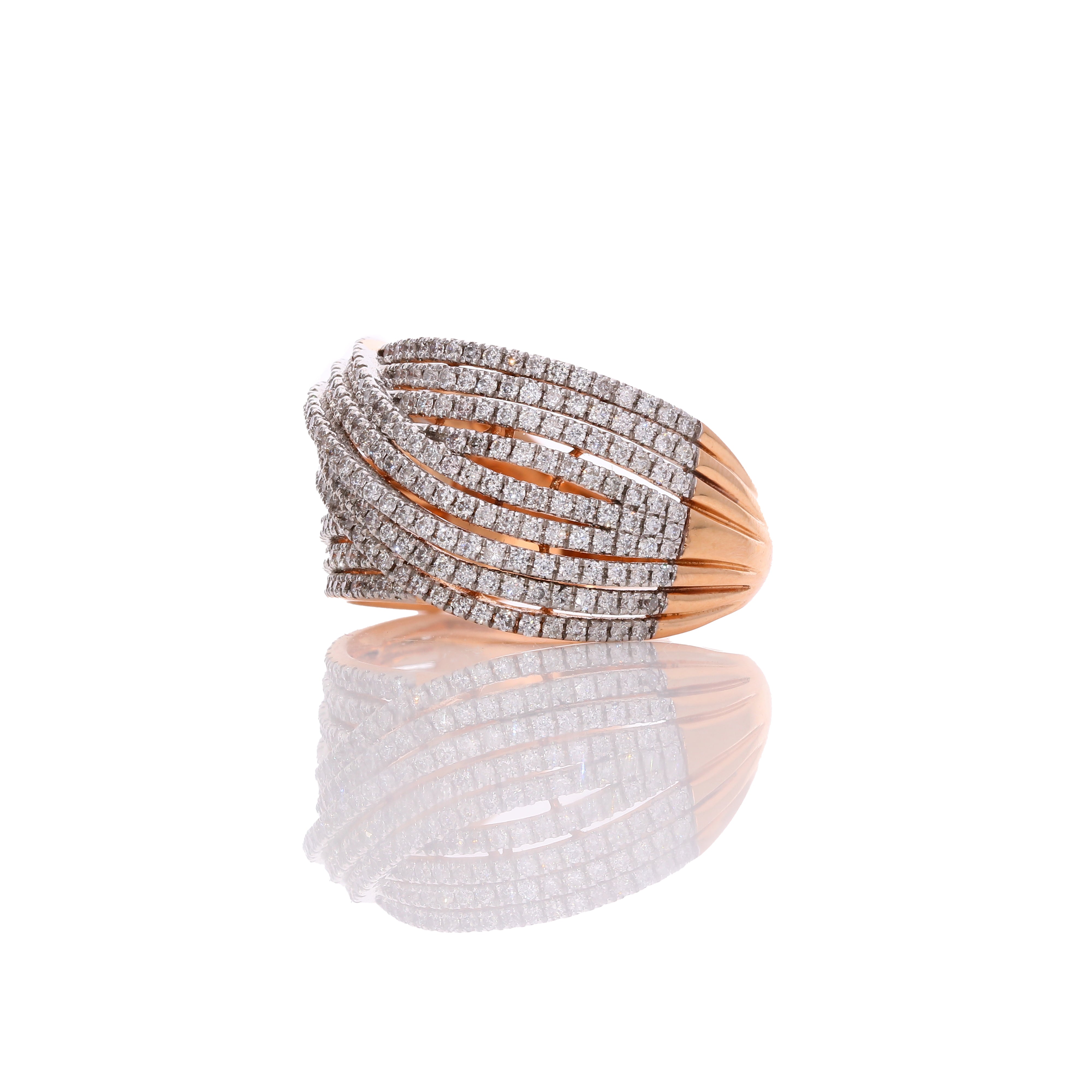 Aurora Bow Diamond Ring