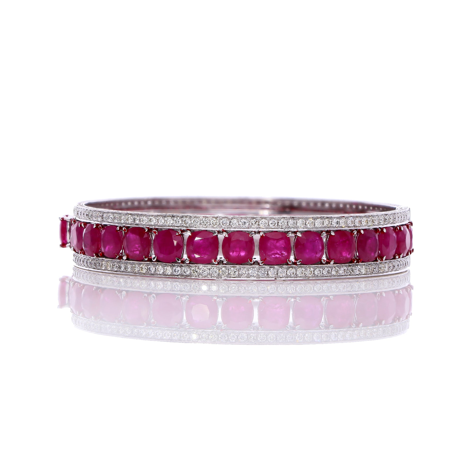 Ruby Royale Diamond Bangles