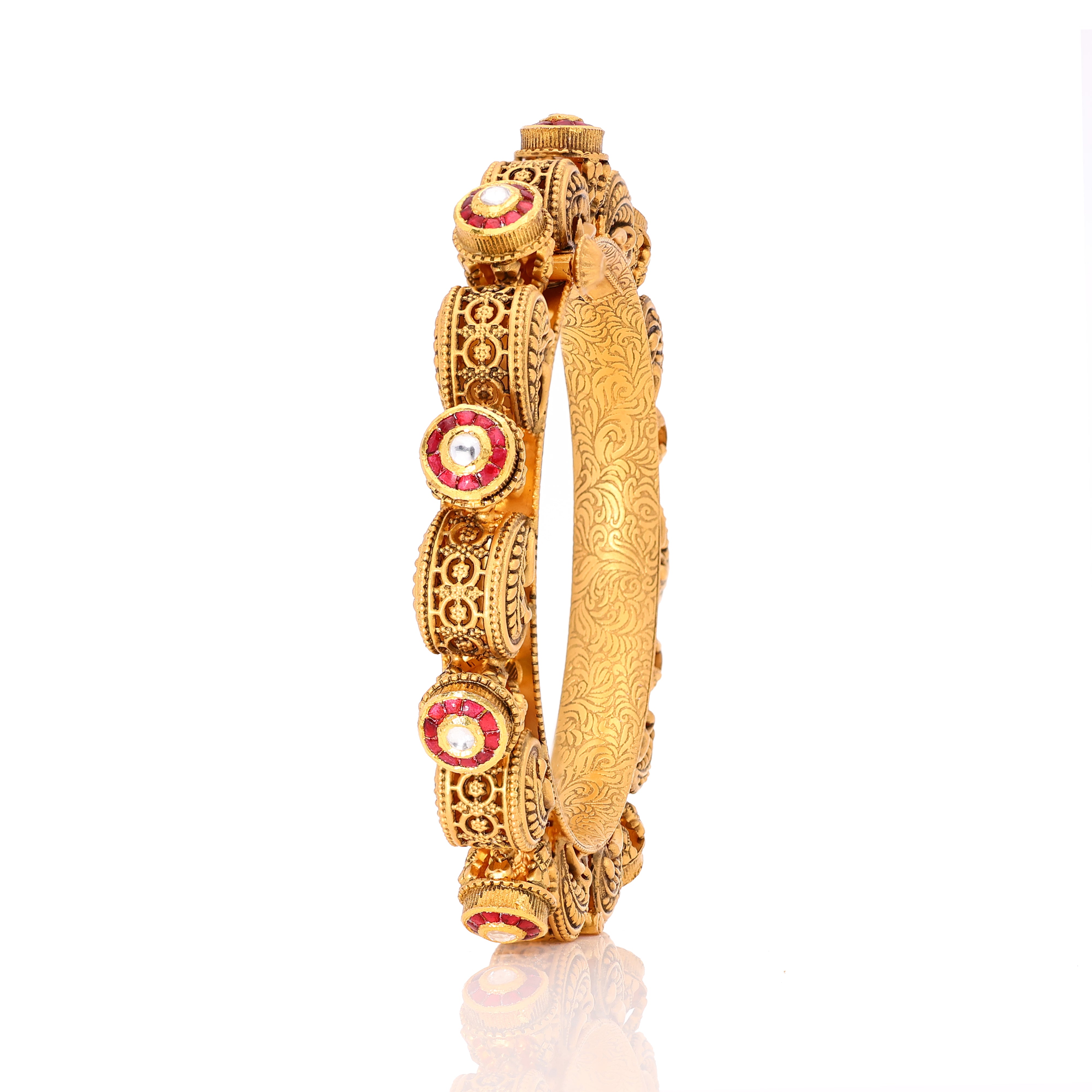 Peculiar Gold Bangles