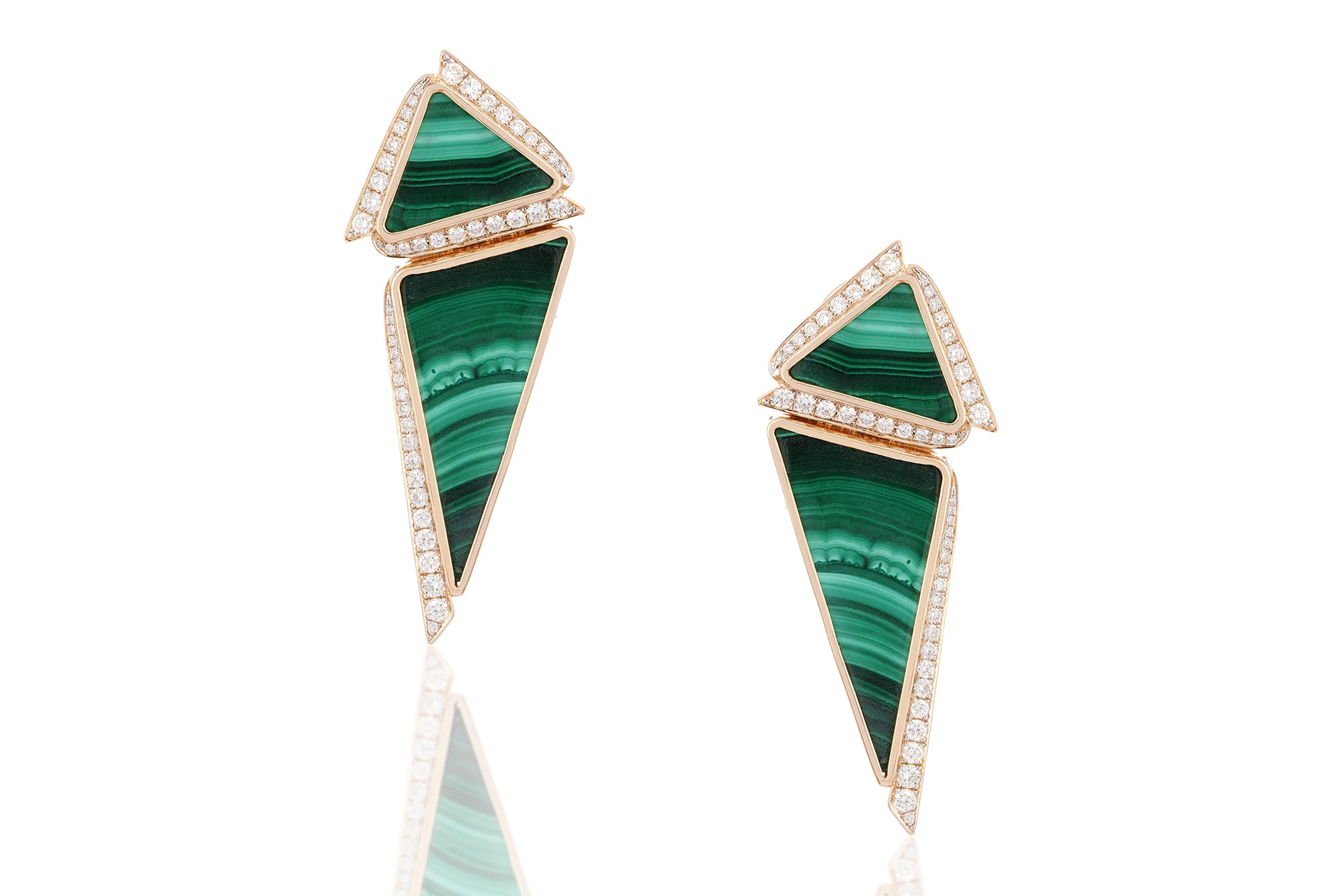 Glide Emerald Veil Earrings