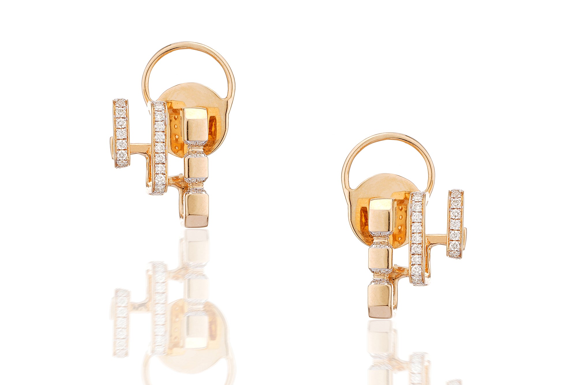 Linear Axis Bar Earrings