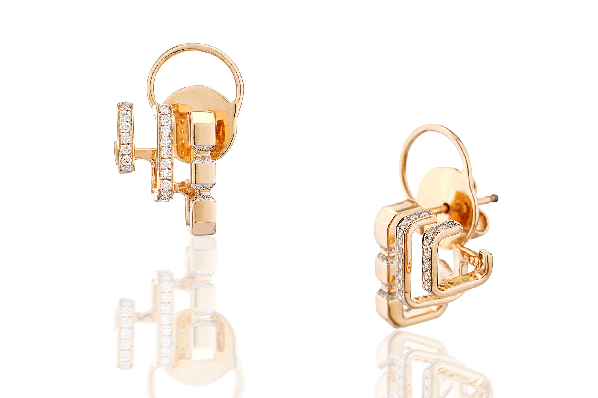 Linear Axis Bar Earrings