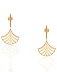Lunara Fan Gold Earrings