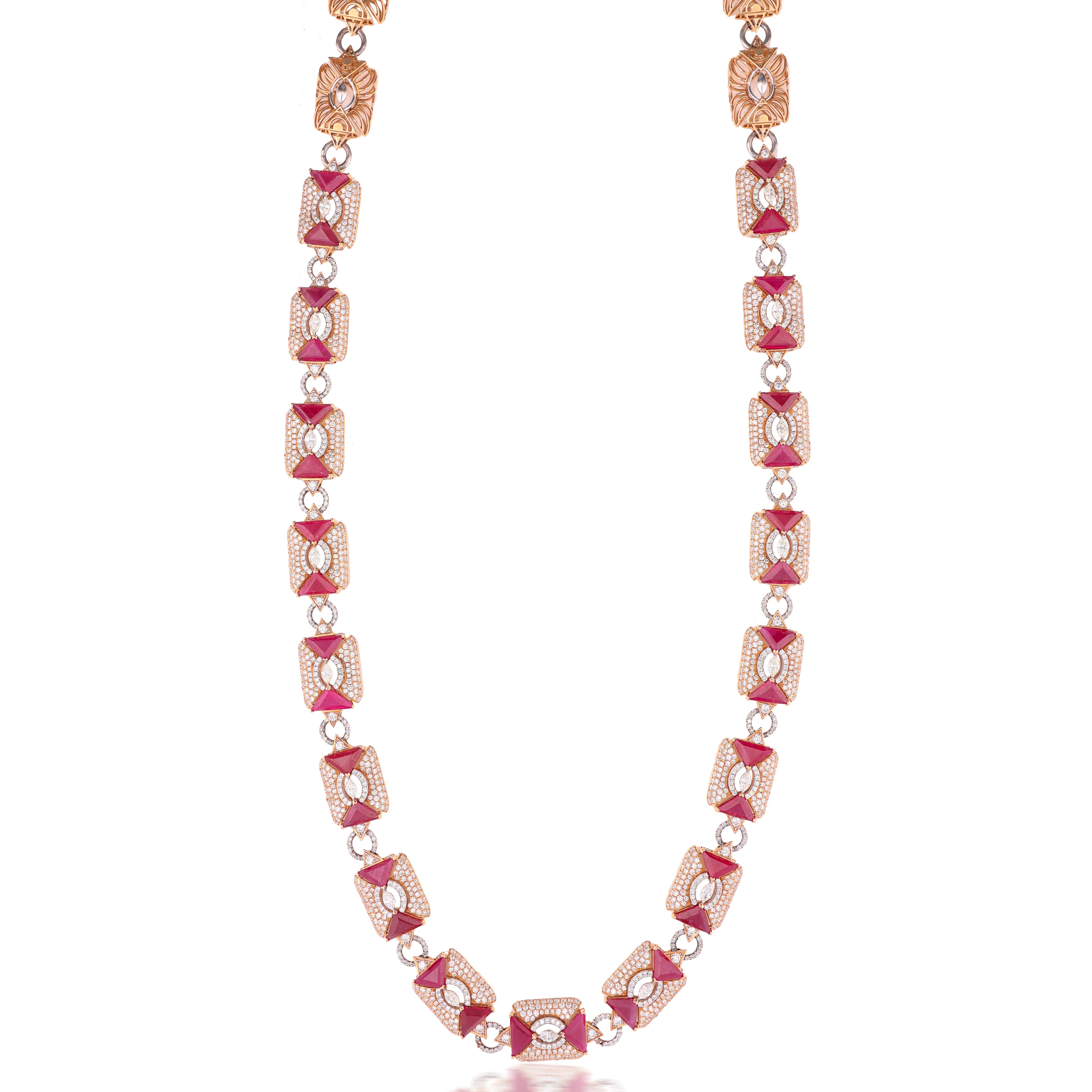 Crimson Mosaic Pendant