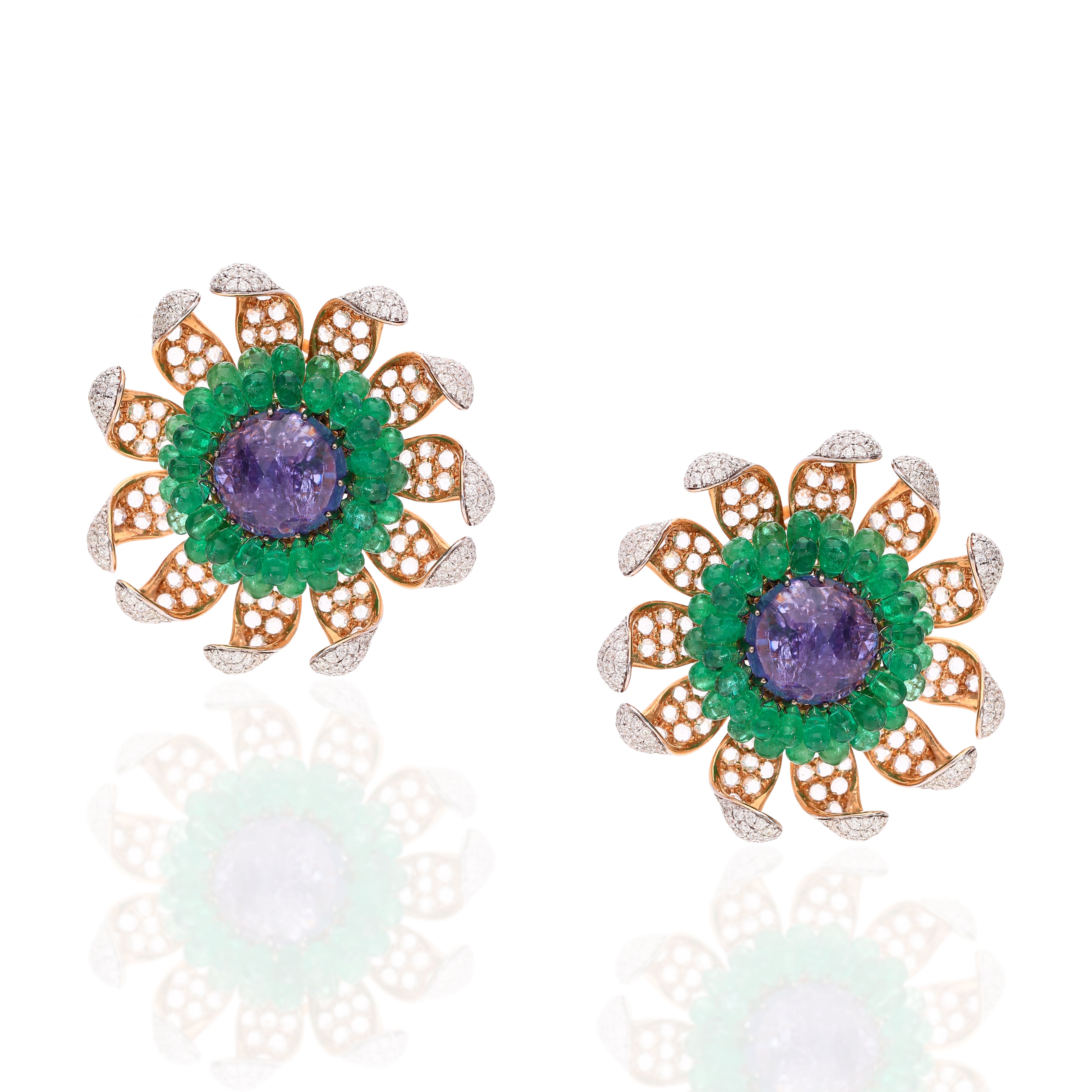Emerald Bloom Earrings