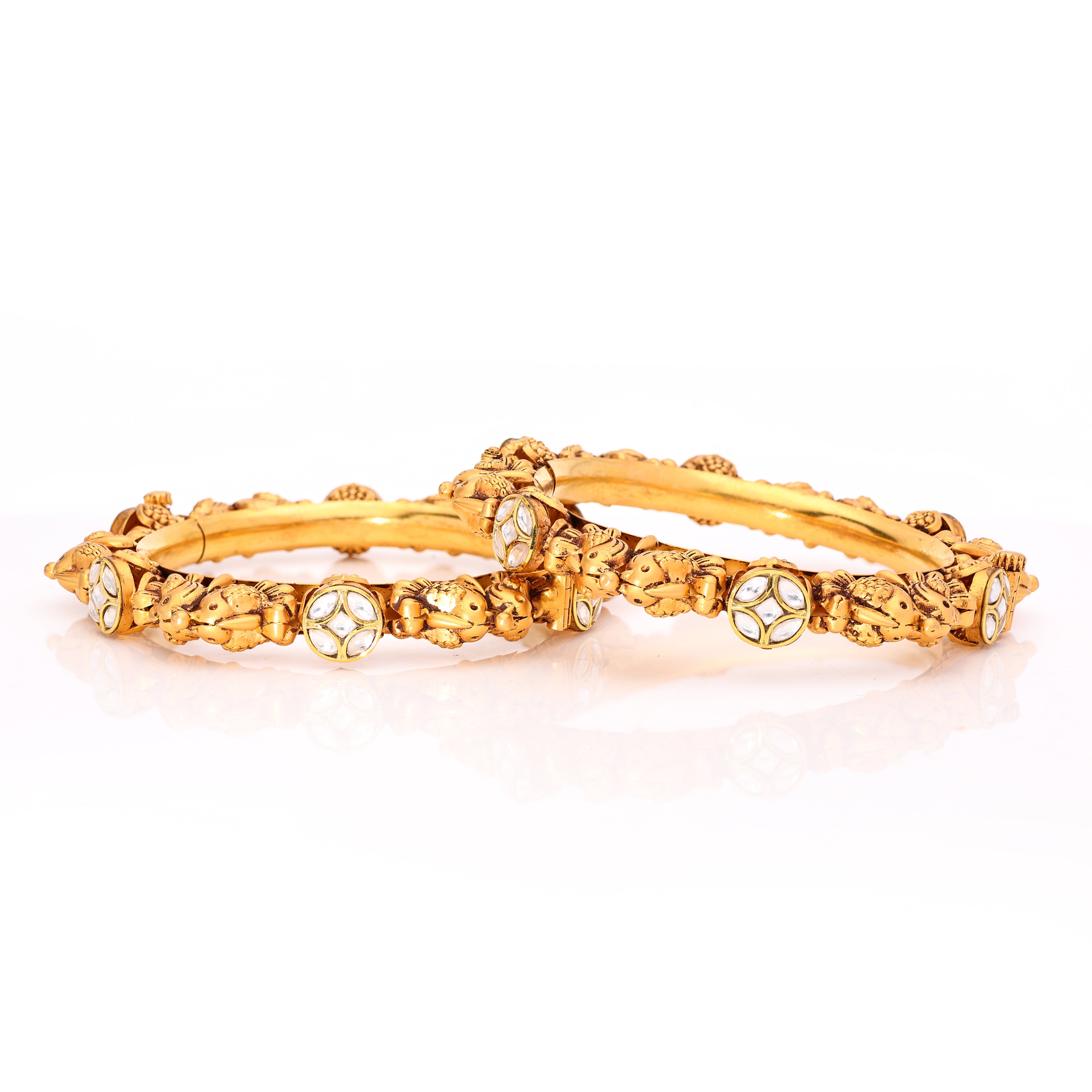 Birdie Style Gold Bangles
