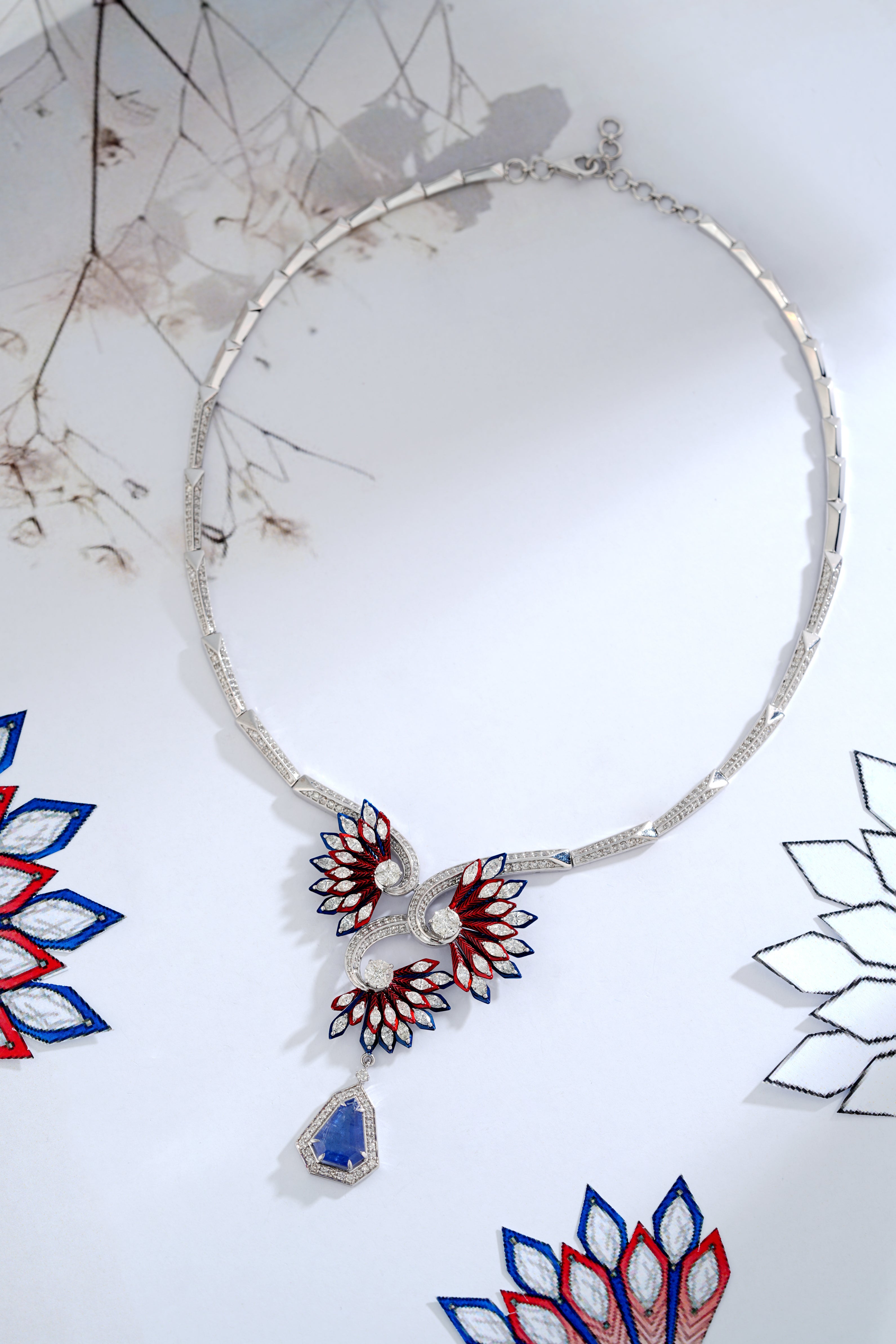 Floral Wave Necklece