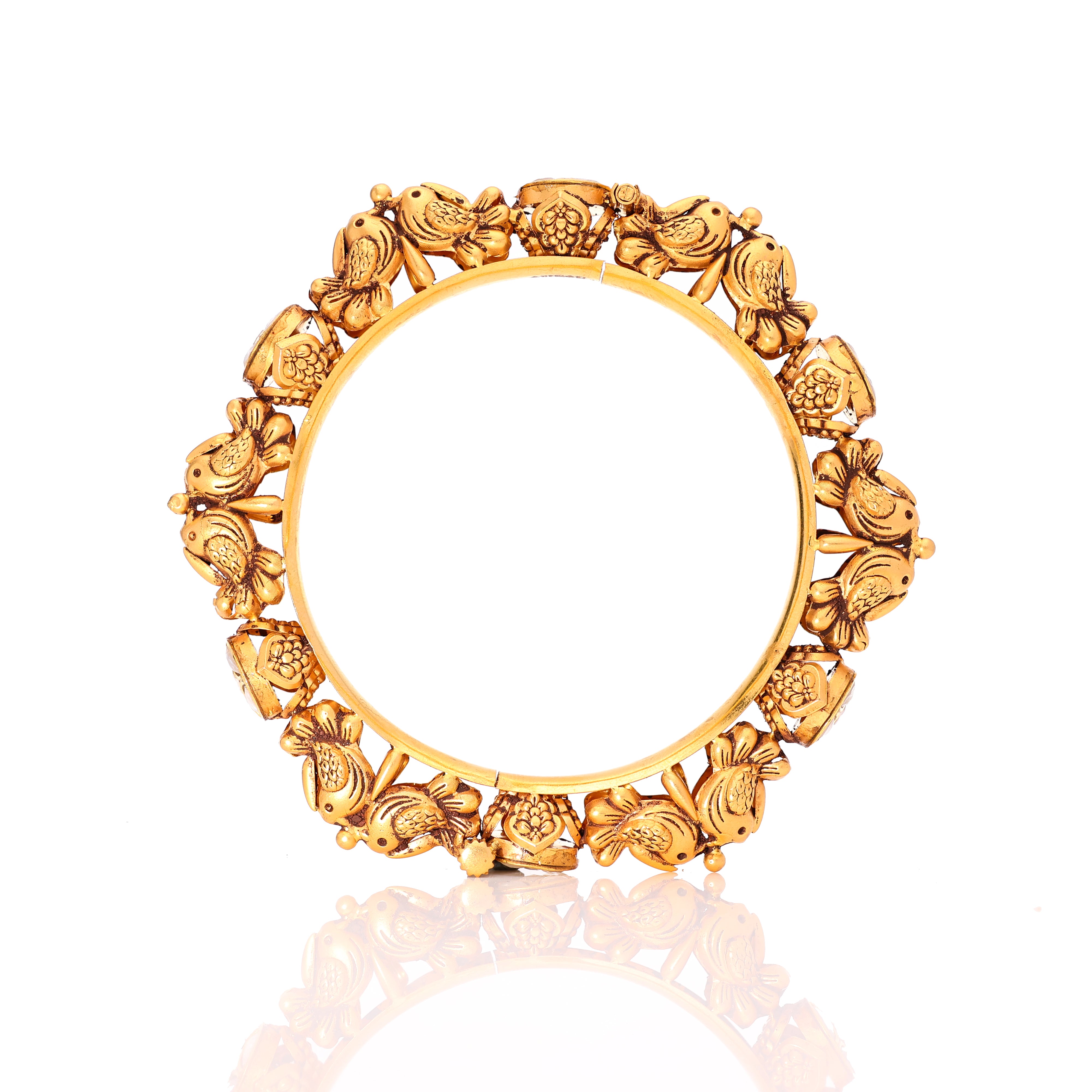 Birdie Style Gold Bangles