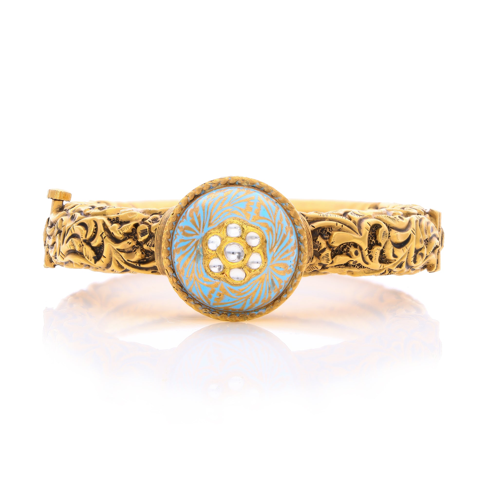 Zelina Gold Bangles