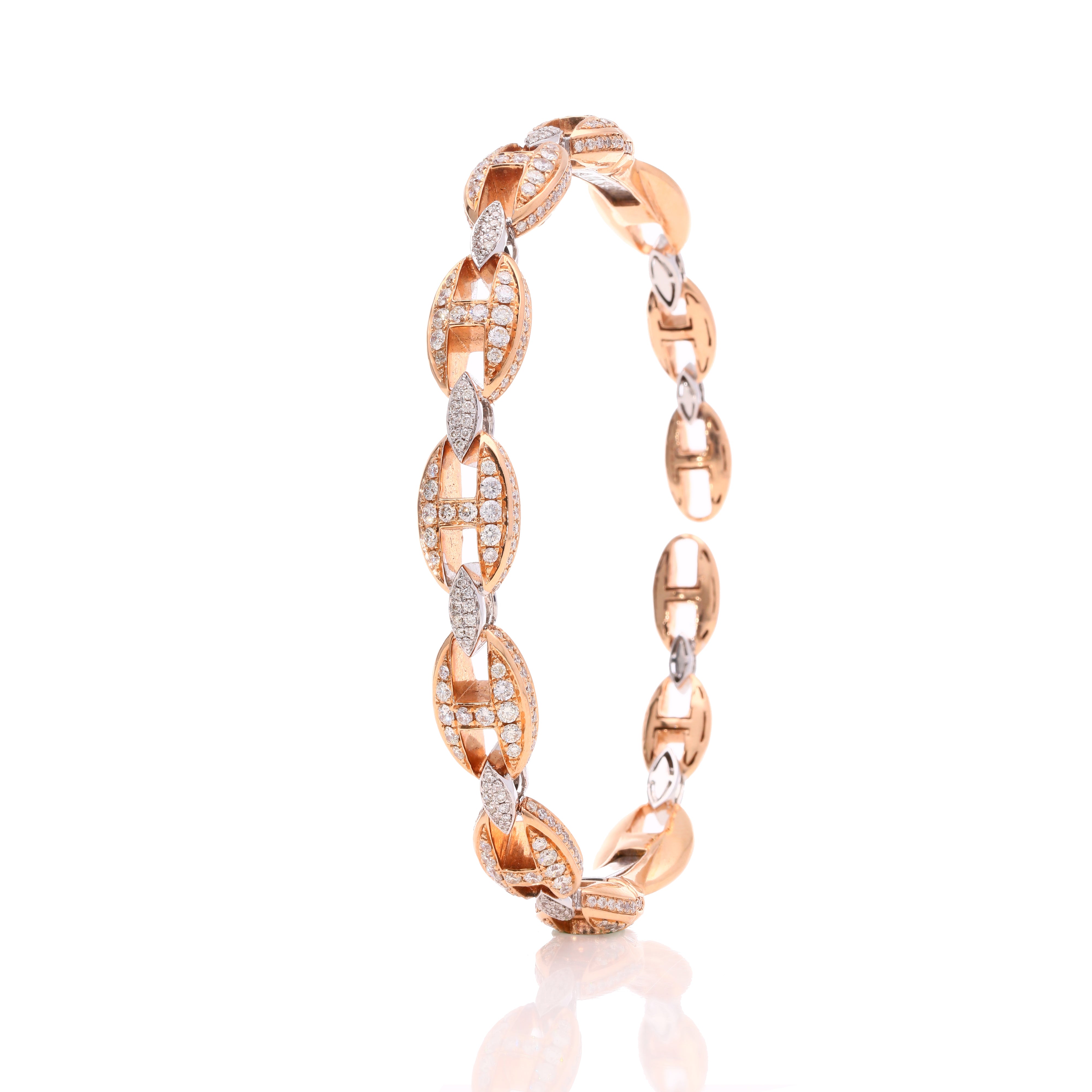 Crown Link Bracelet