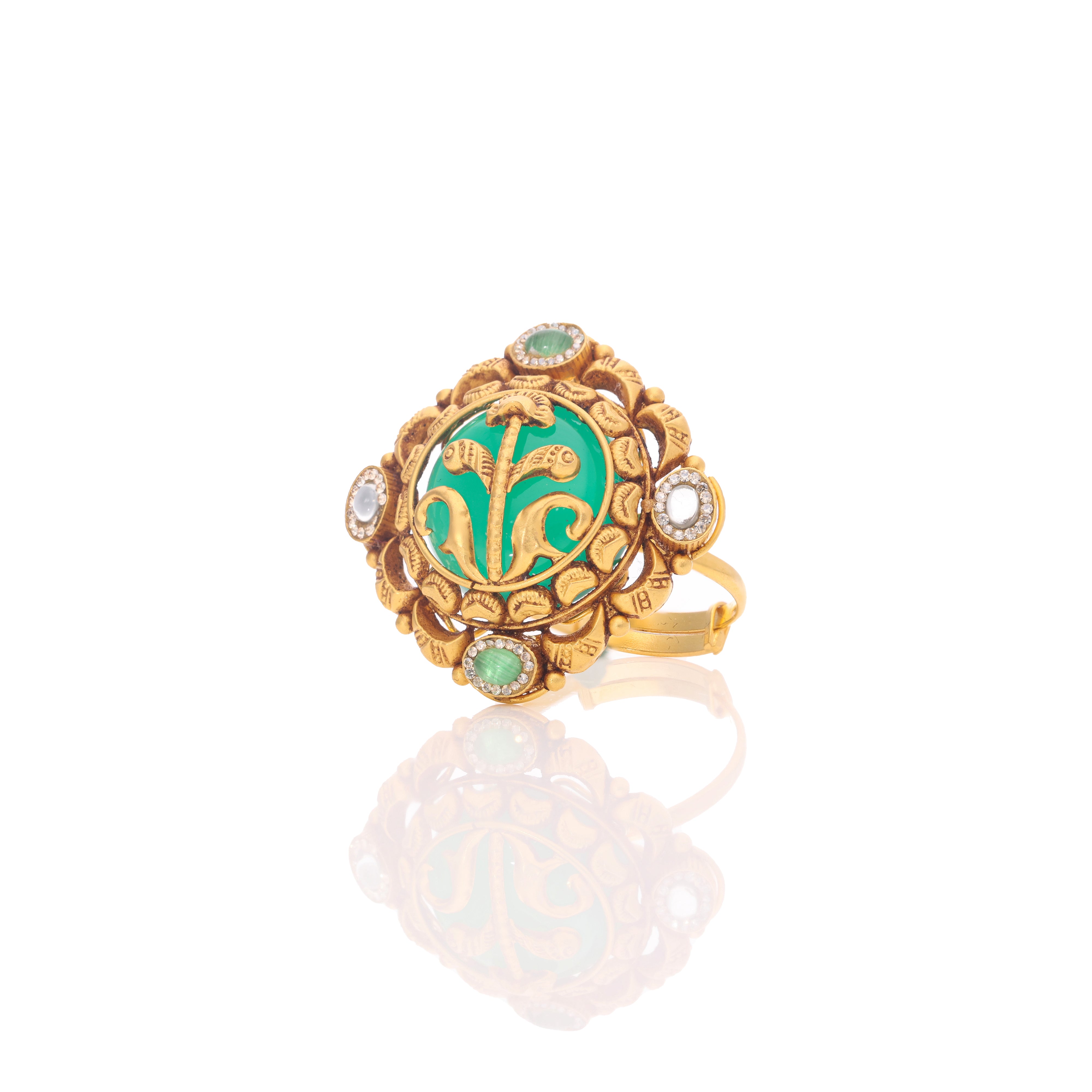 Zarvian Filigree Gold Ring