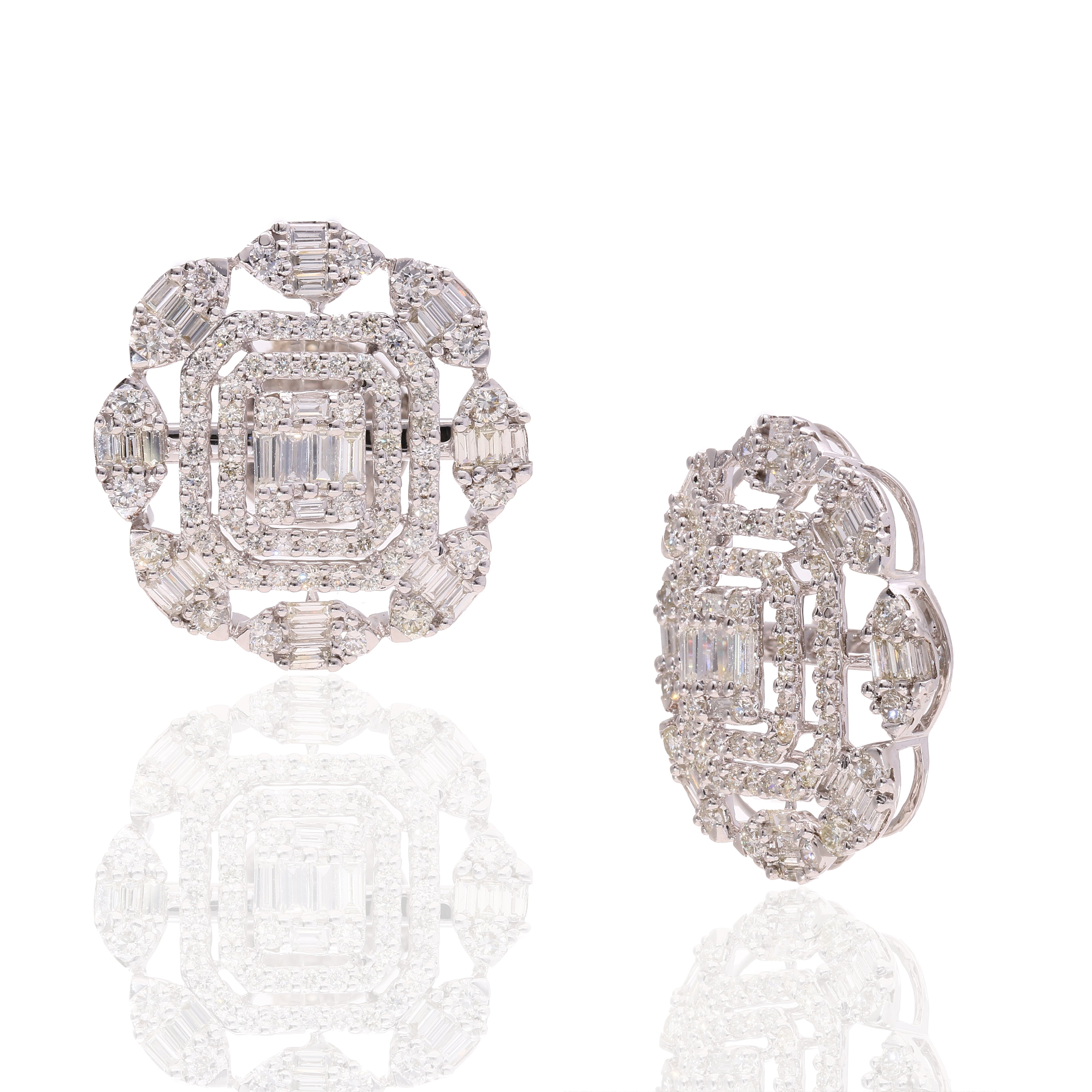 Blush Aura Diamond Studs