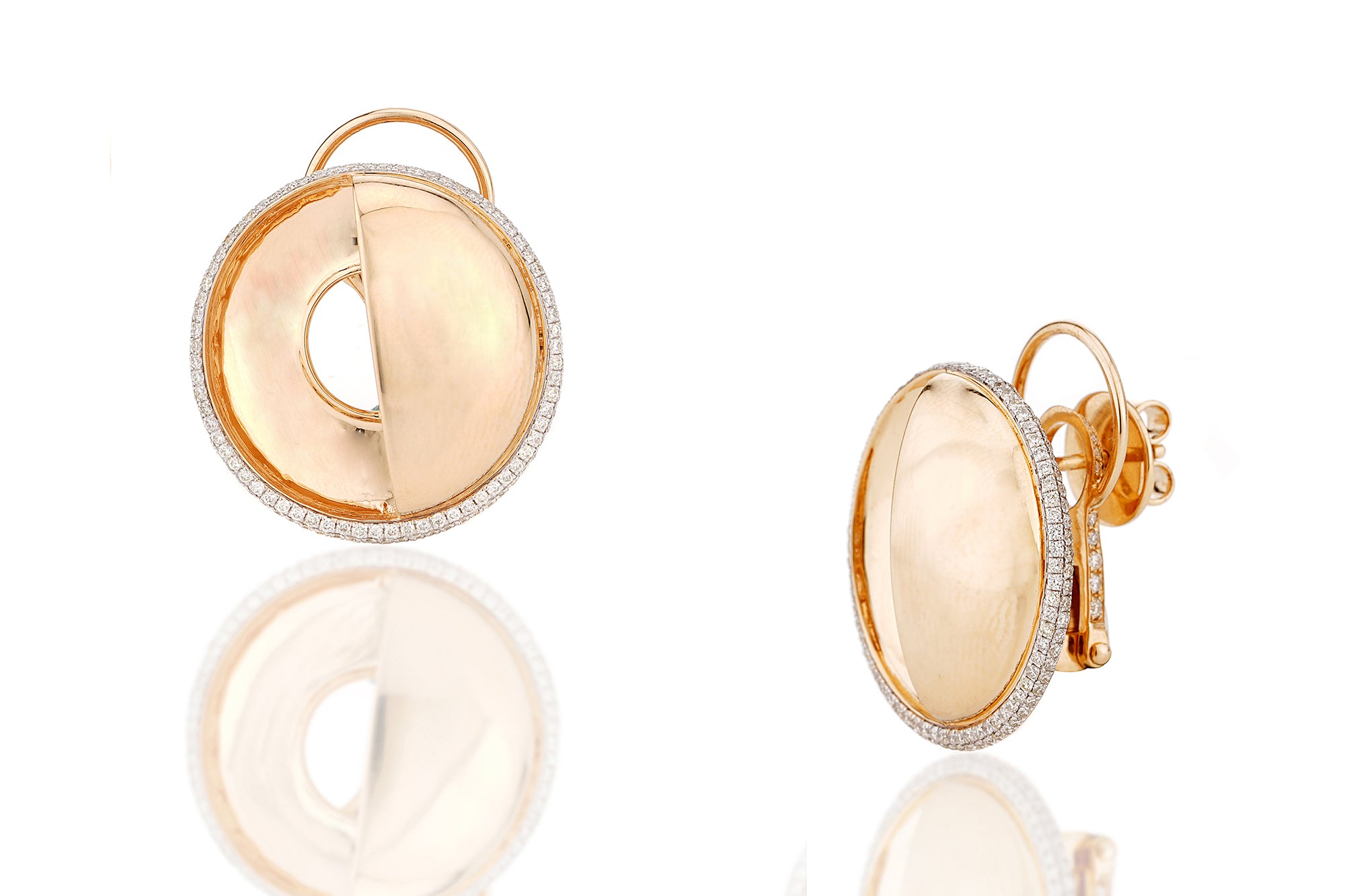 Submarine Axis Earrings – Gold