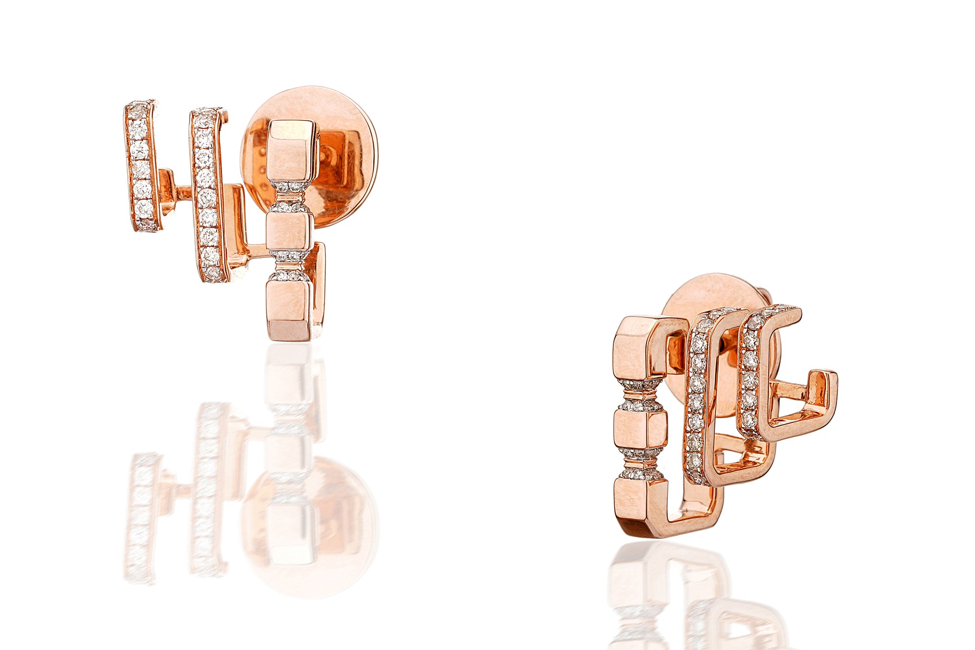 Linear Axis Bar Earrings