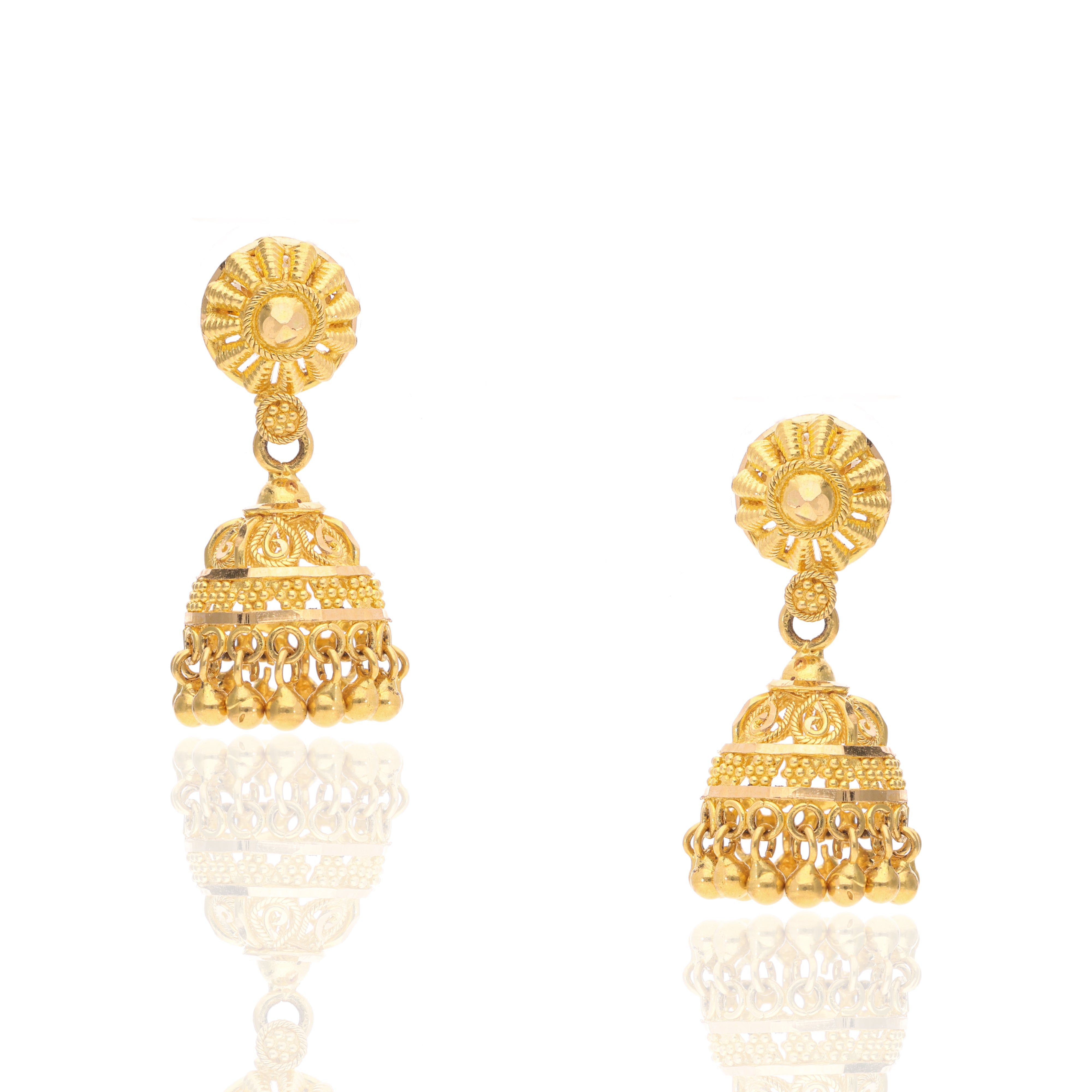 Aarohi Gold Jhumkies
