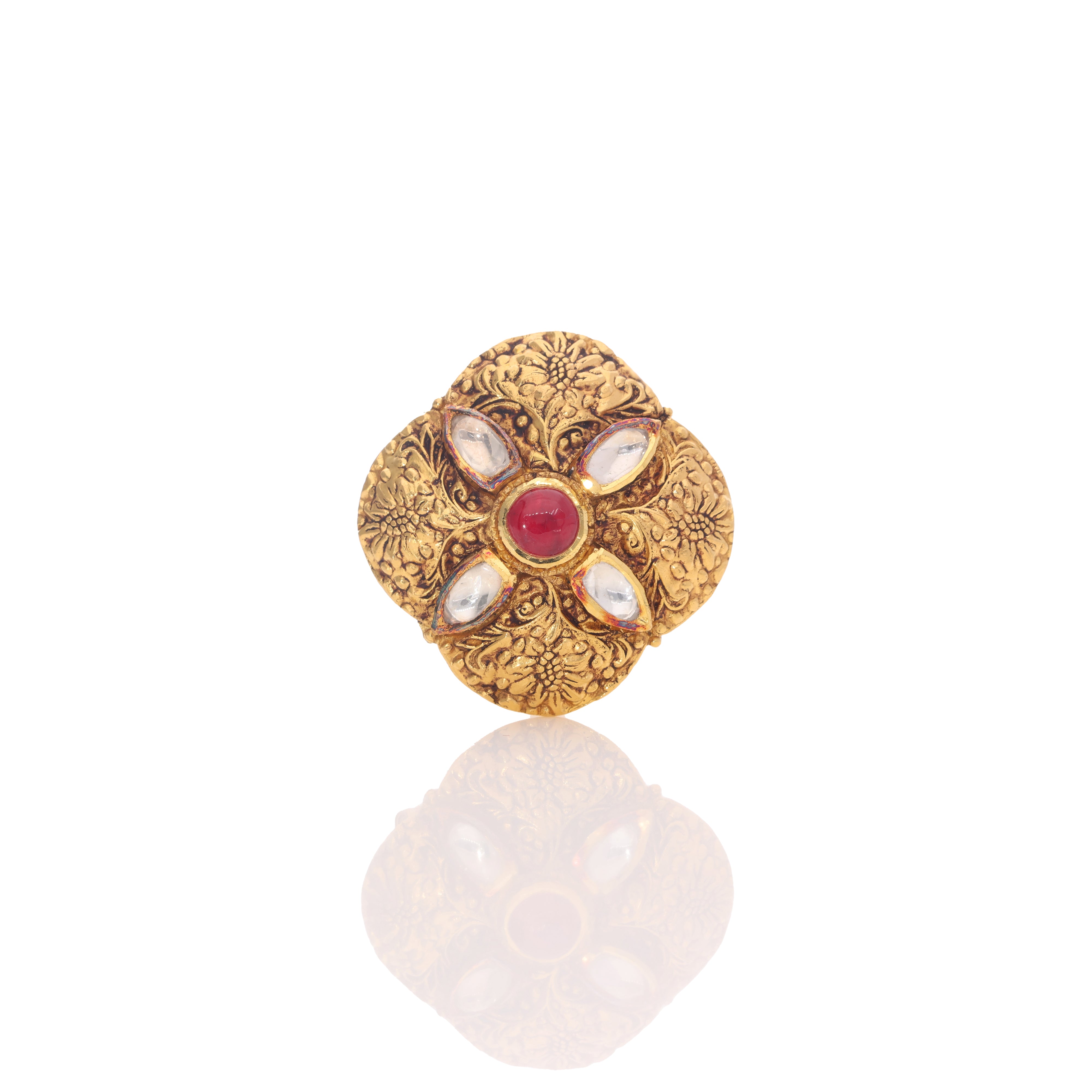 Sun Petal Gold Ring