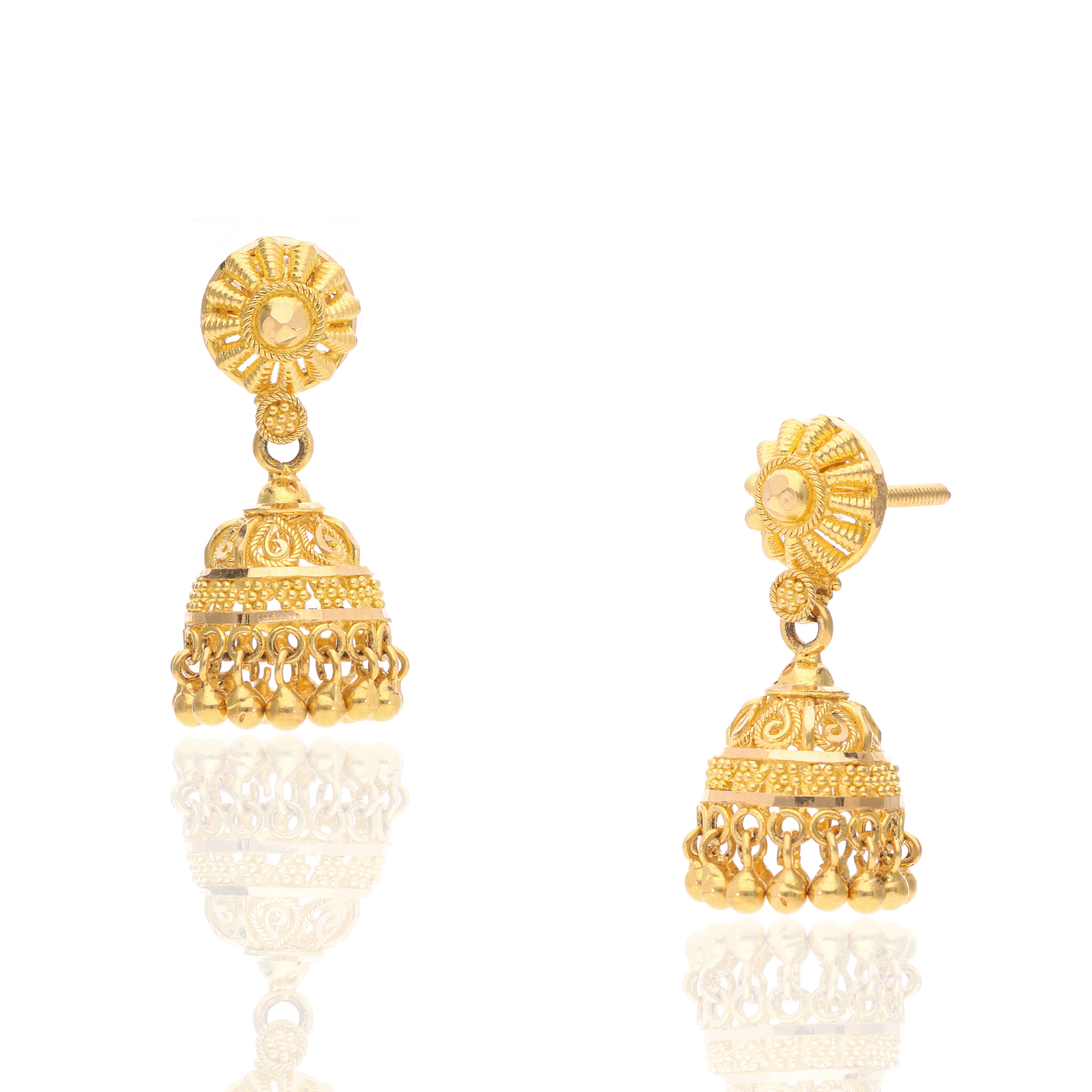Aarohi Gold Jhumkies