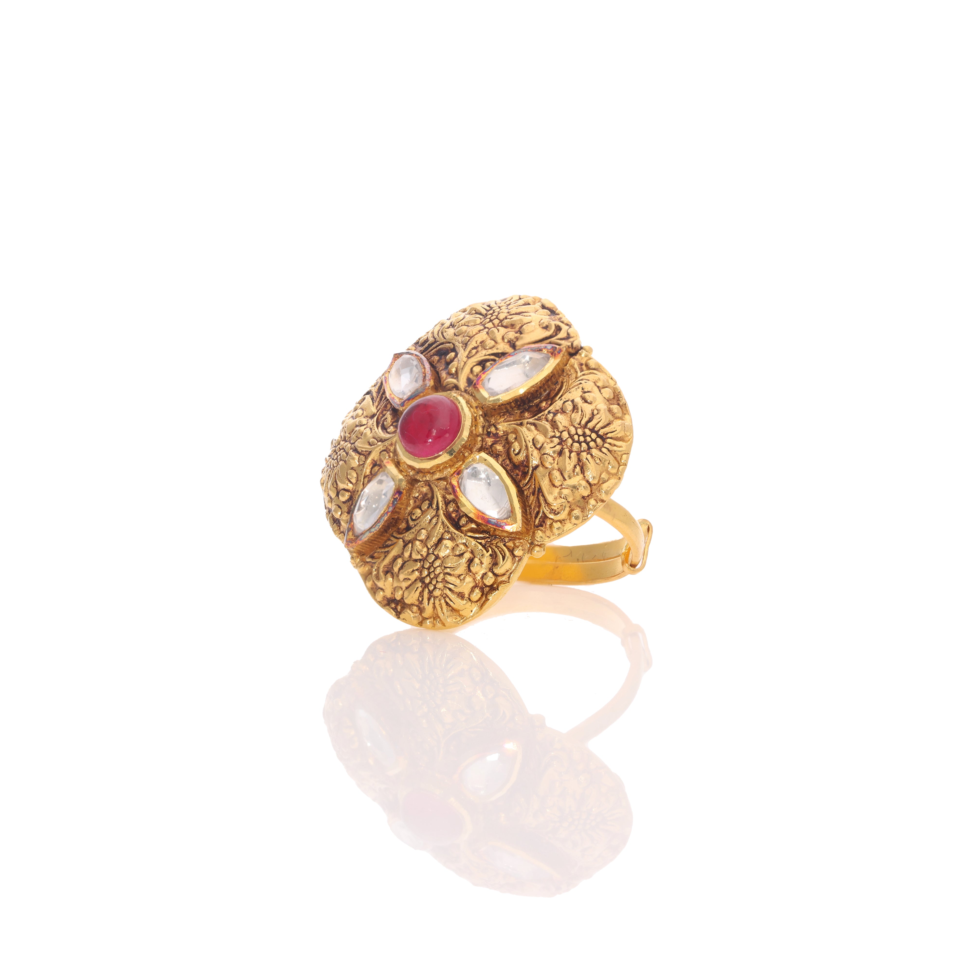 Sun Petal Gold Ring
