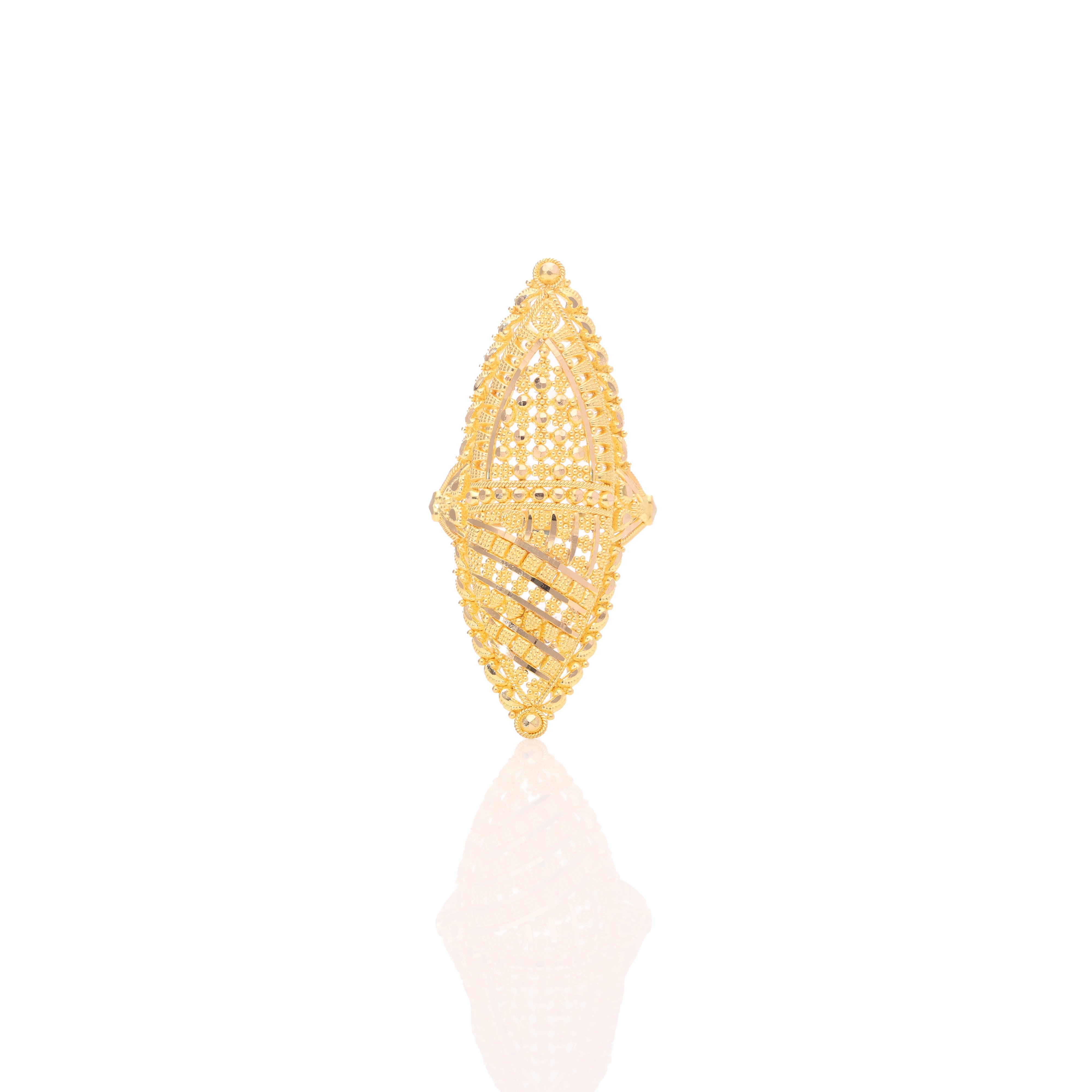 Classic Drop Gold Ring