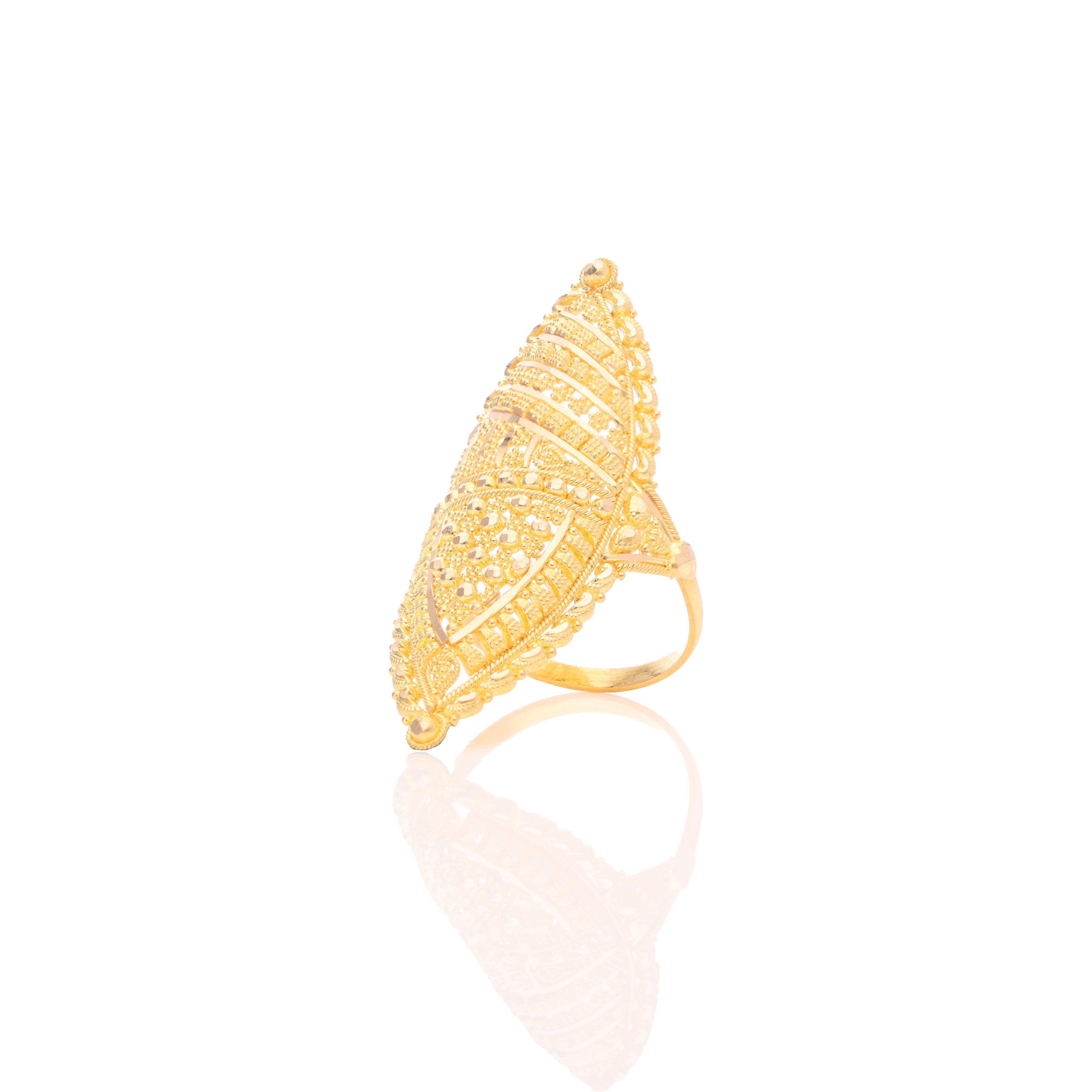 Classic Drop Gold Ring
