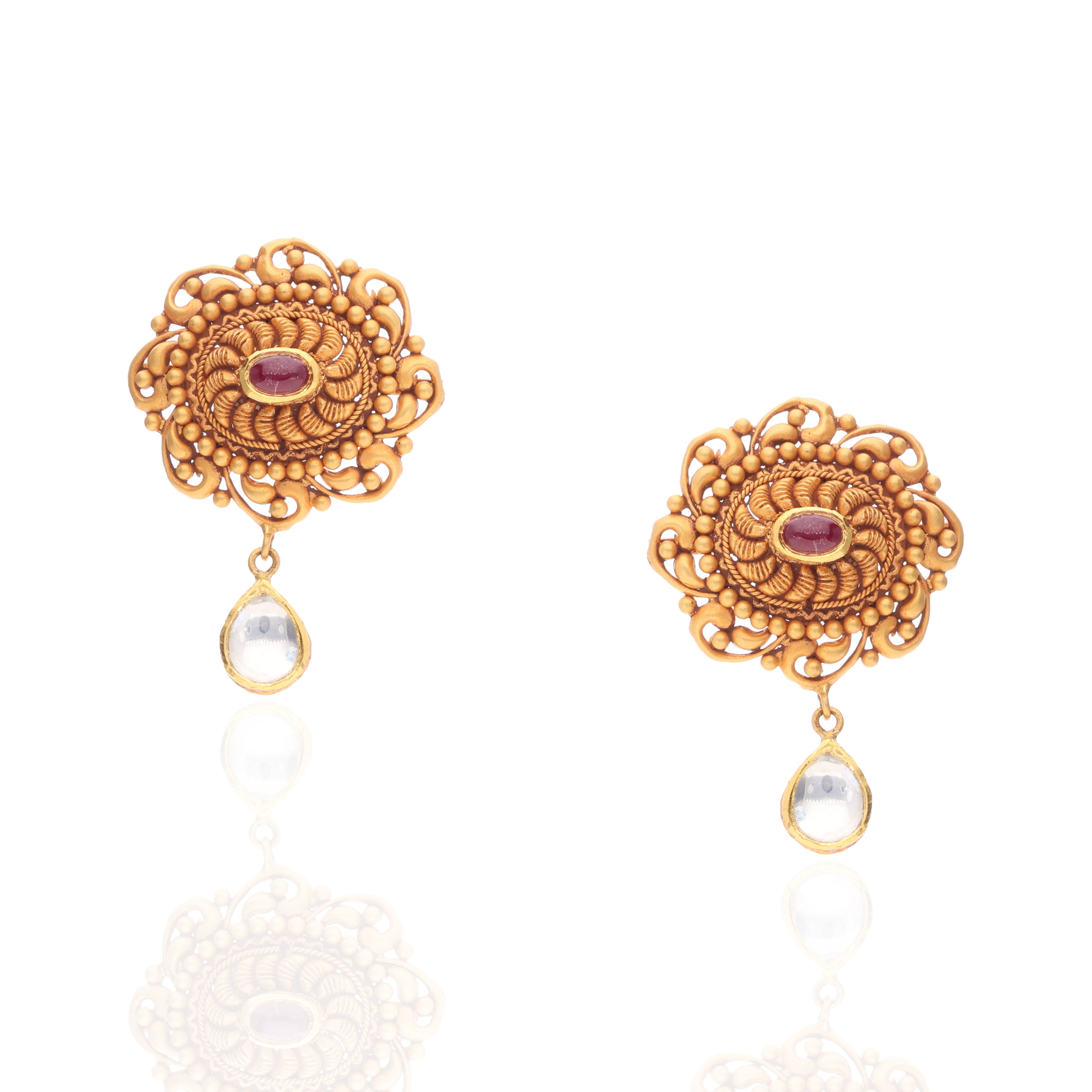 Kundan Phool Gold Set