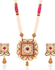 Kundan & Ruby Gold Set