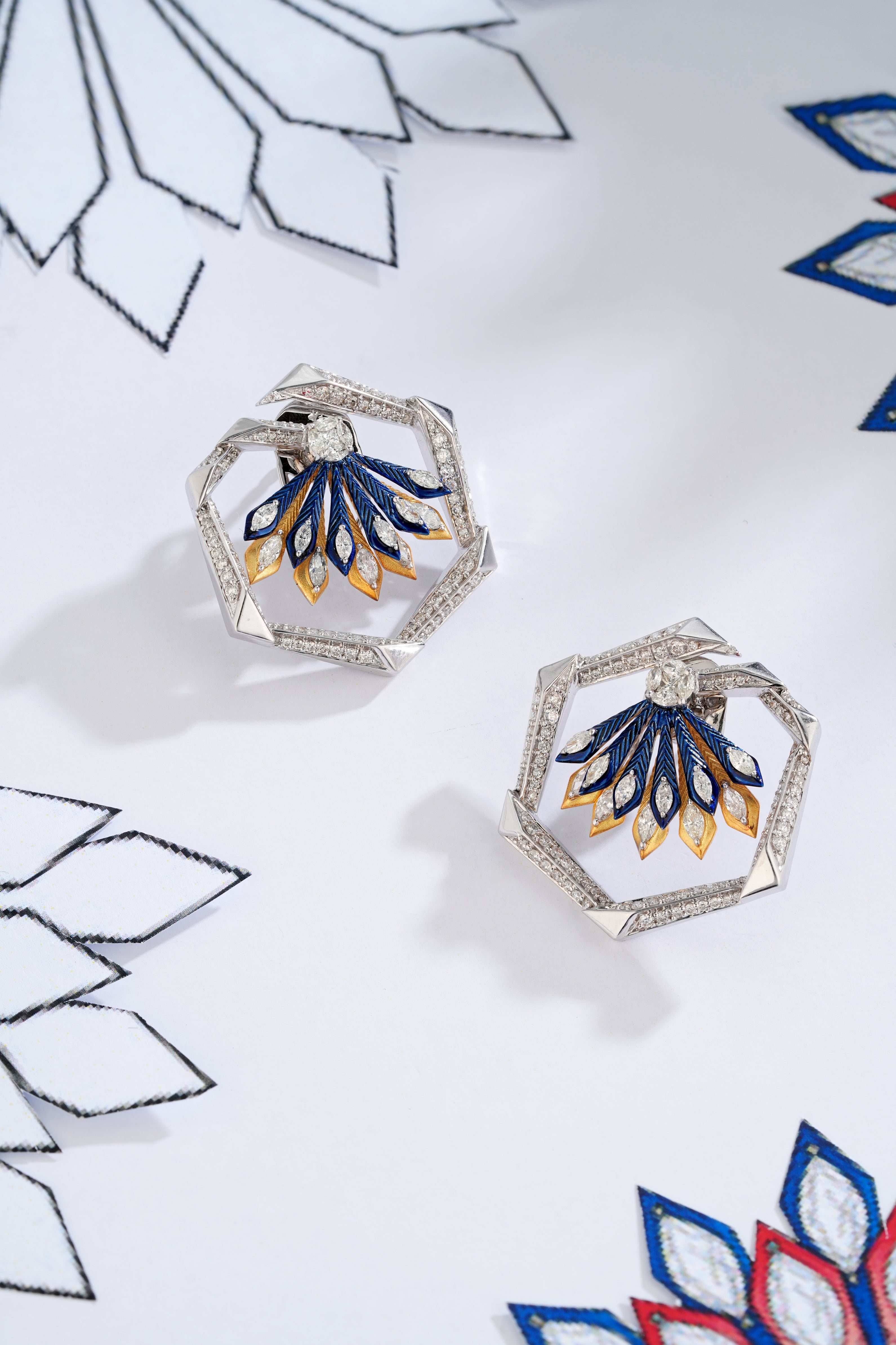 Crystal Bloom Stud