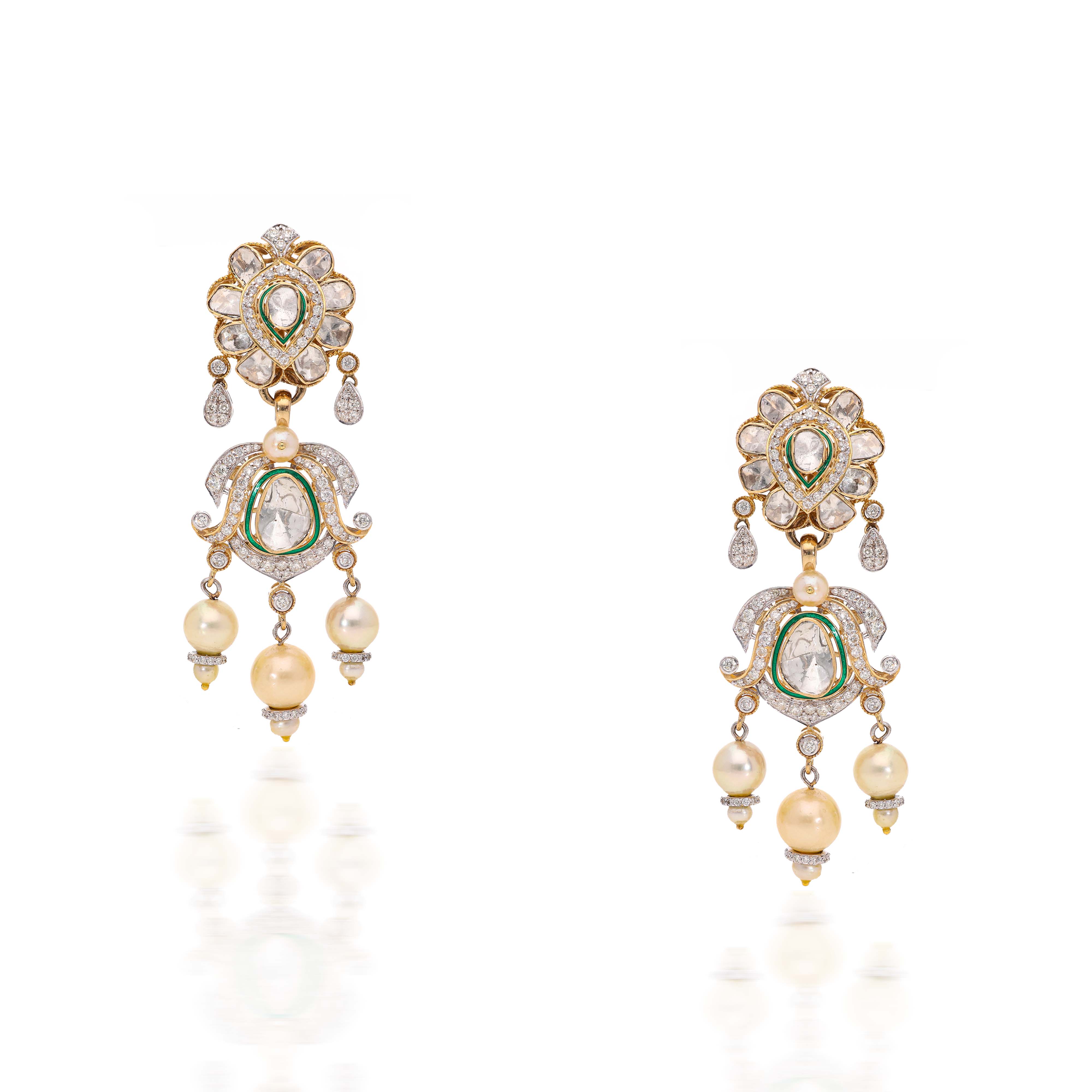 Mystic Pearl Shine Polki Set