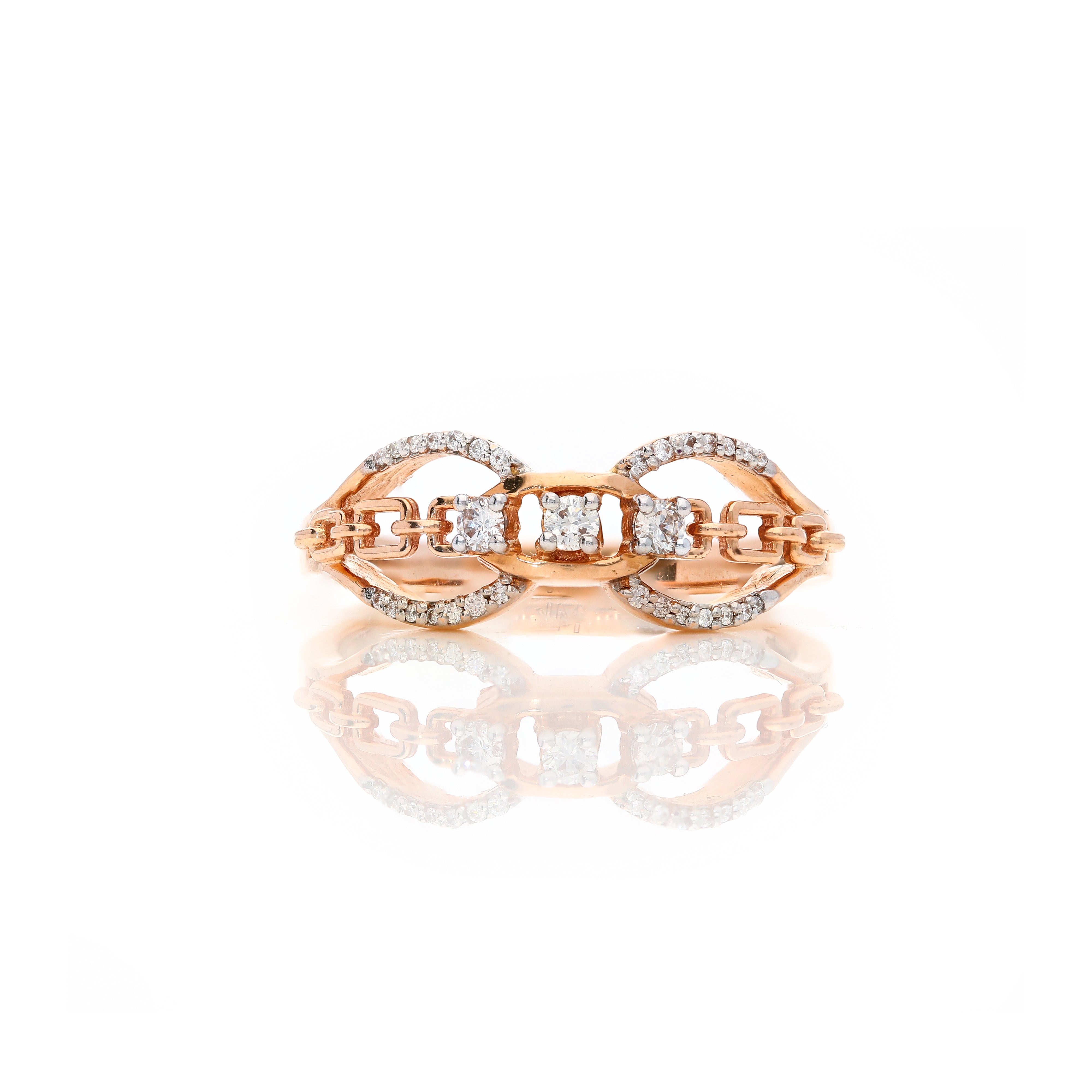 Aurora Link Diamond Ring