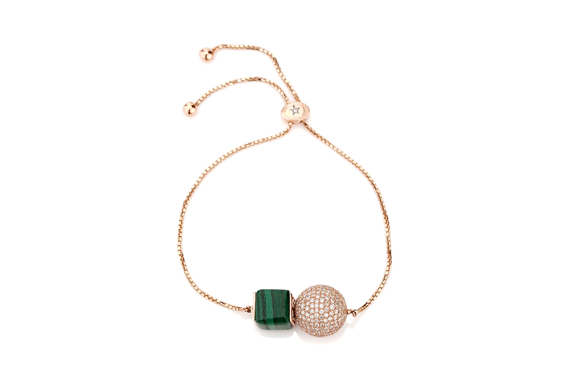 Submarine Malachite Orb Bracelet