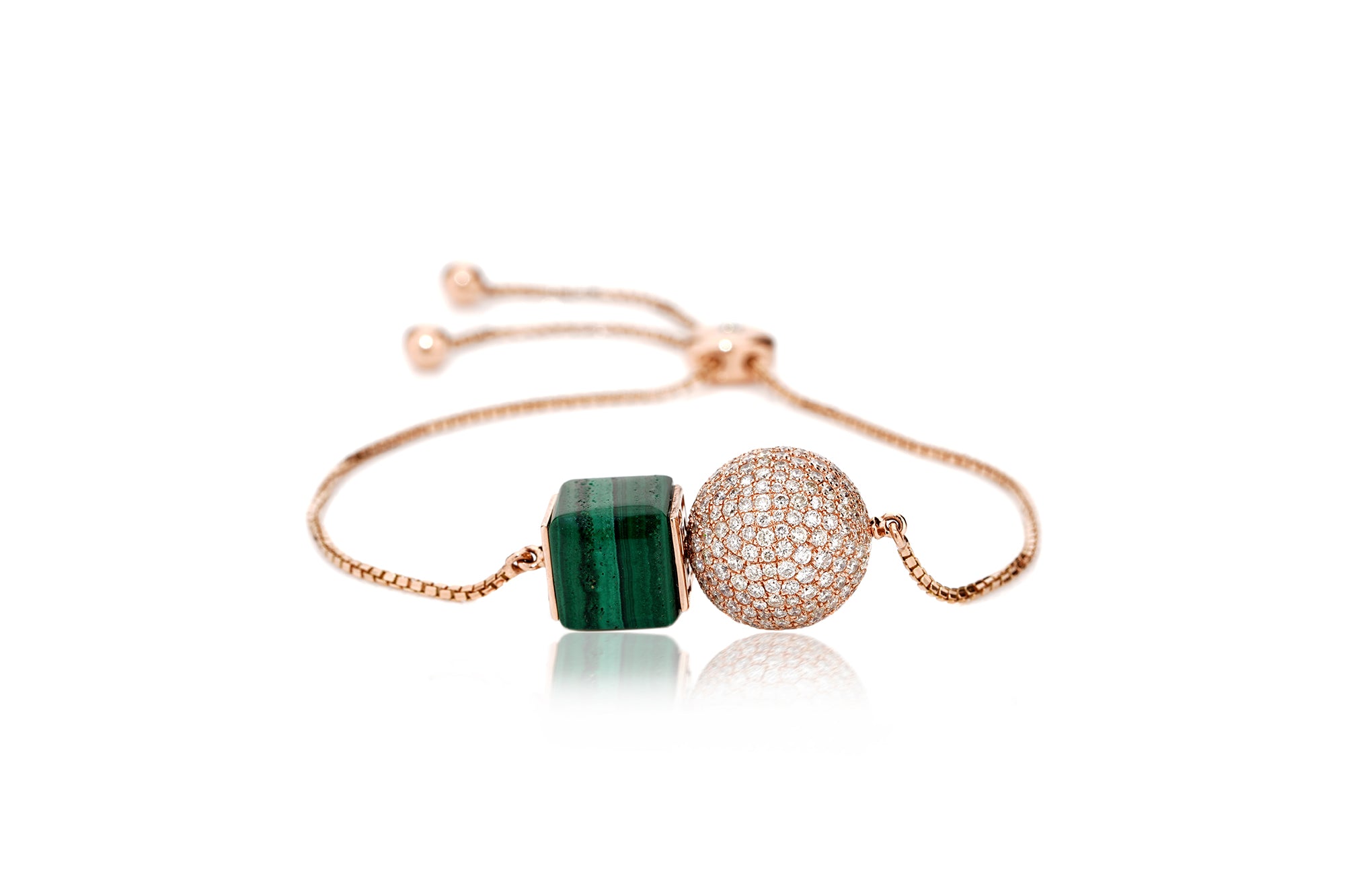 Submarine Malachite Orb Bracelet